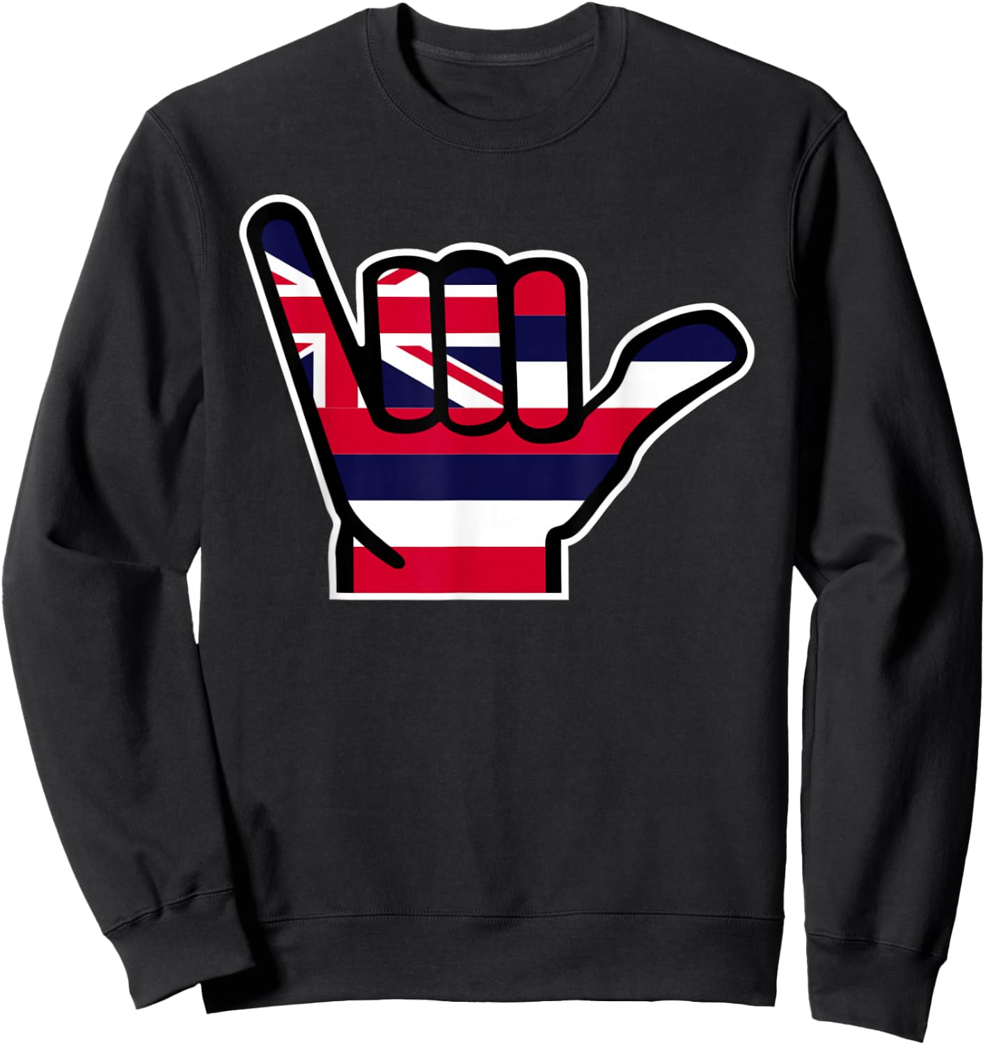 Hawaii hand flag Sweatshirt - Sweatshirt | Black
