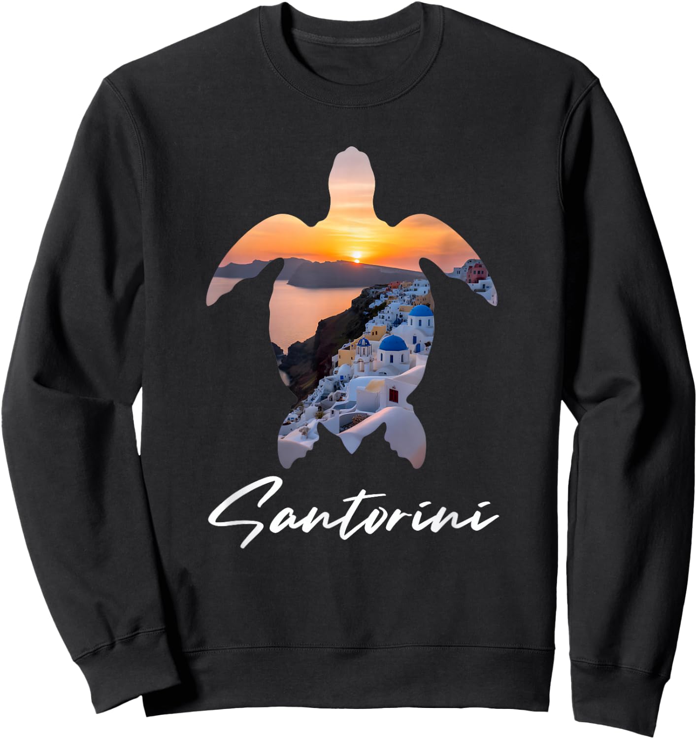 Santorin Grèce - Santorin Sweatshirt - Sweatshirt | Black
