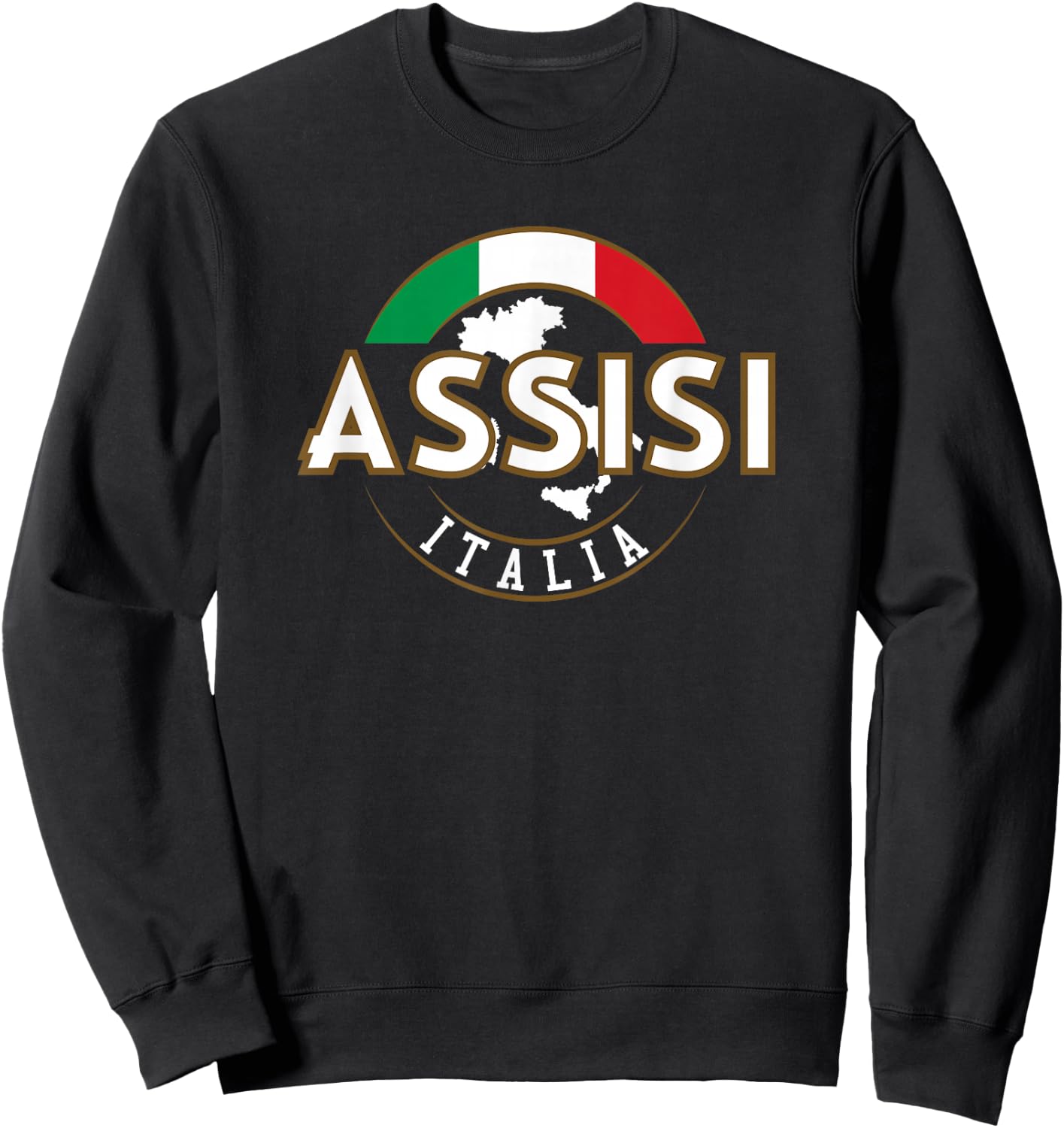 Assisi Italia Italy Sweatshirt - Sweatshirt | Black