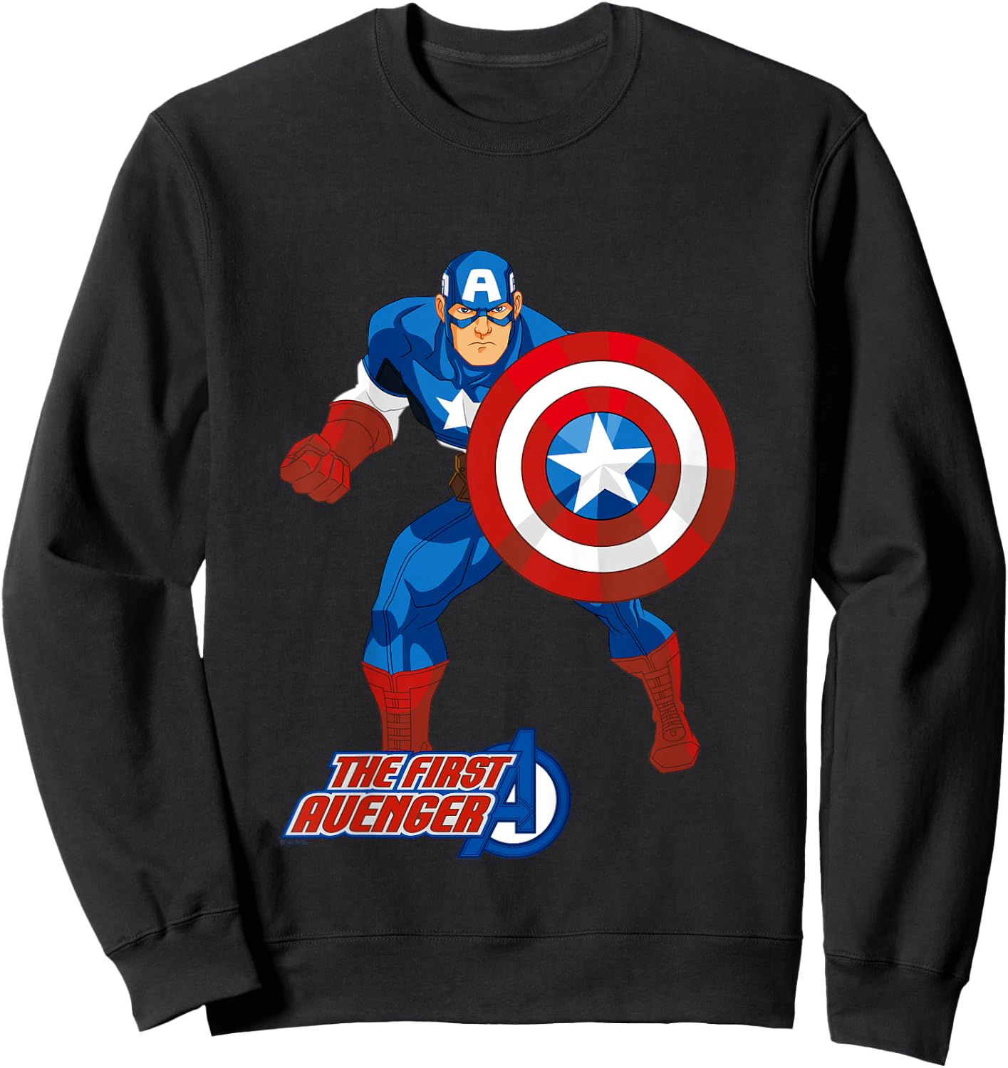 Kids Avengers Captain America The First Avenger , Black, 2 Sweatshirt - Sweatshirt | Black