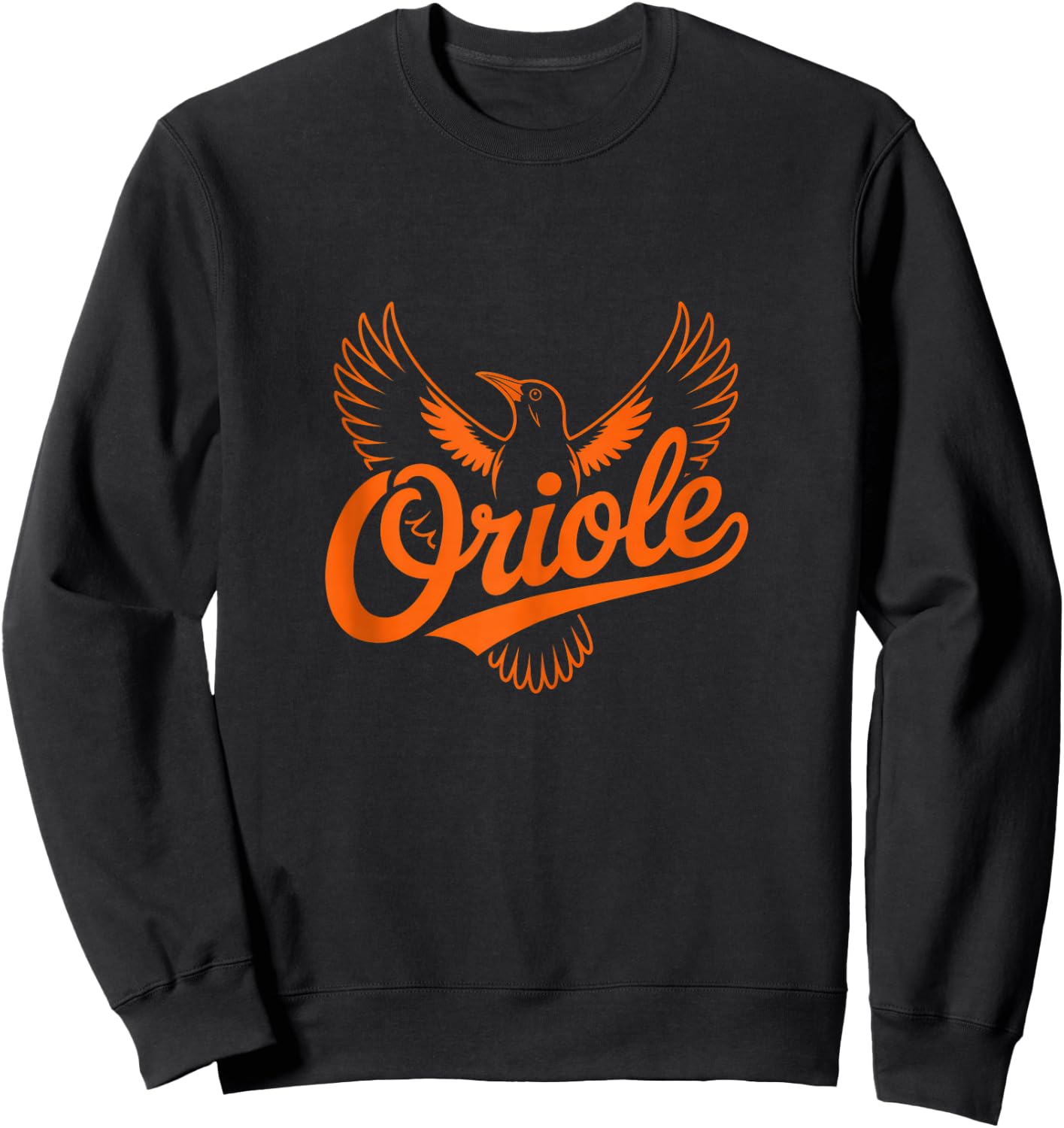 Oriole Retro Vintage Gift Women Boy Girl Bird Sweatshirt - Sweatshirt | Black