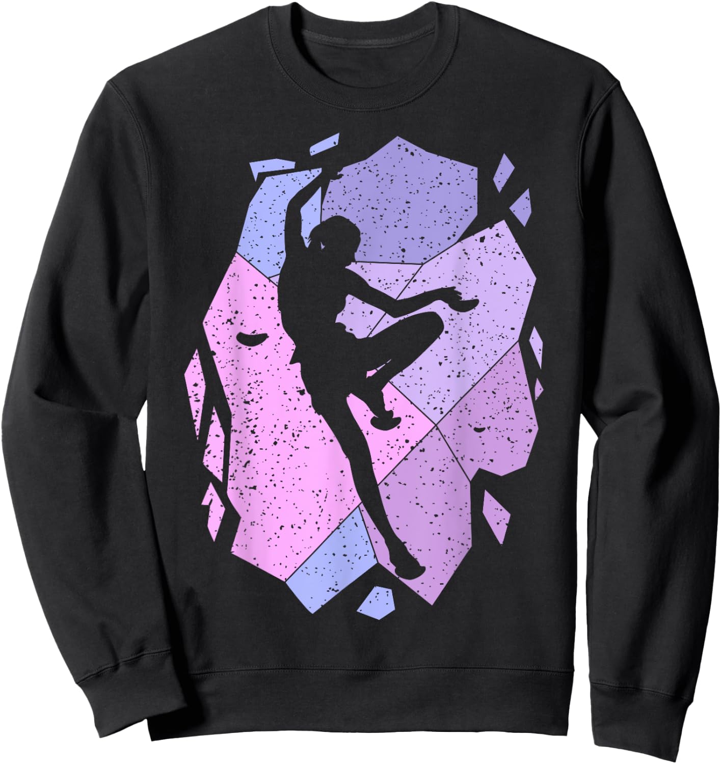 Climbing Climber Female Girl , Black, S Sweatshirt - Sweatshirt | Black