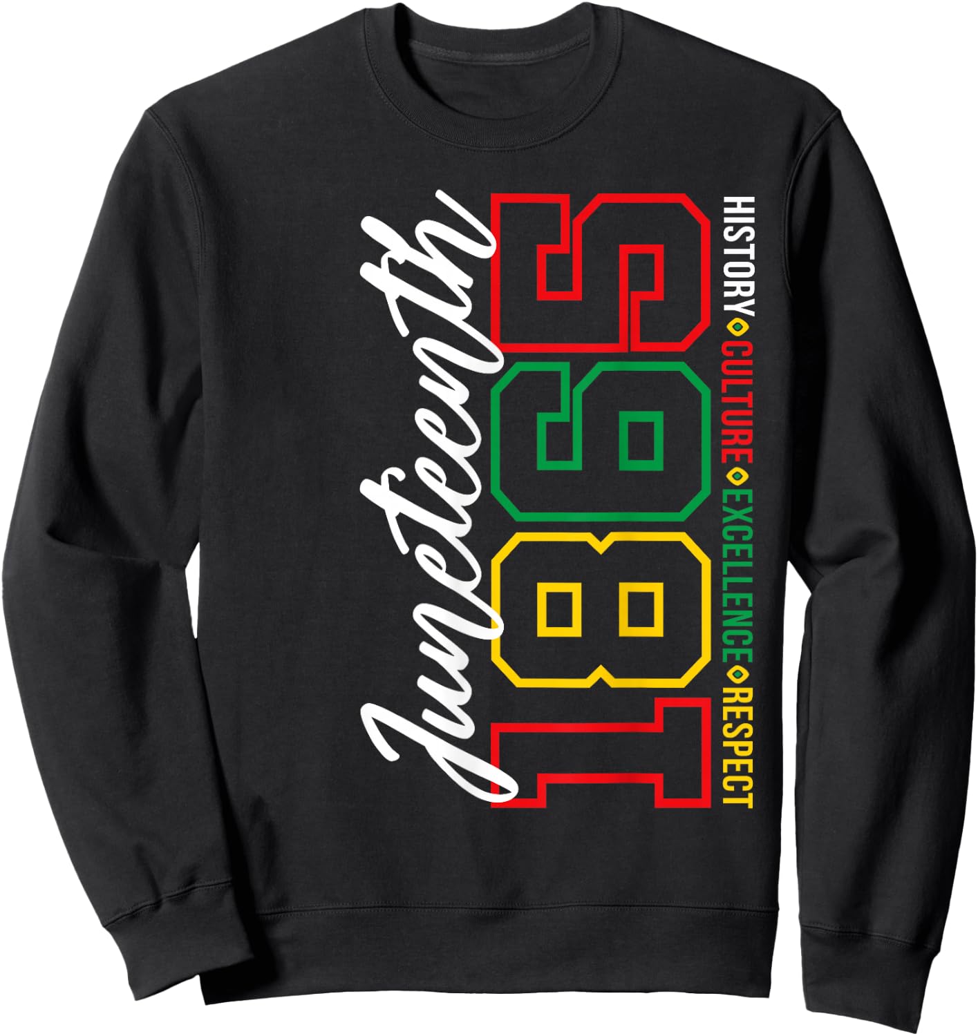 Juneteenth 1865 Shirts Women Men June 19th 1865 Freedom Day Sweatshirt - Sweatshirt | Black