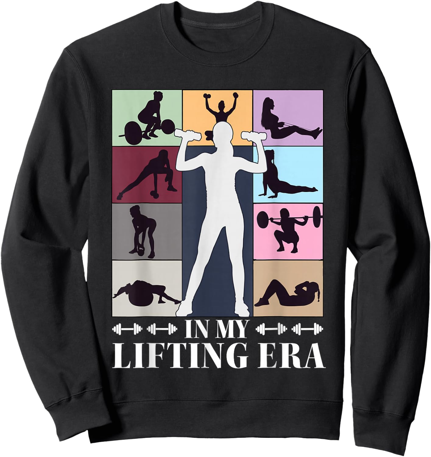 In My Lifting Era Workout Sport Motivation Gym Women Girls Sweatshirt - Sweatshirt | Black