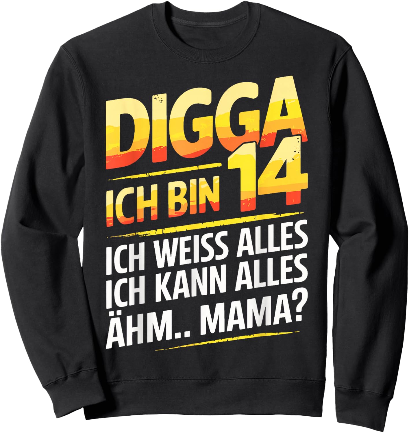 14th Birthday Boy Girl 14 Years 2011 Funny Gift , black Sweatshirt - Sweatshirt | Black
