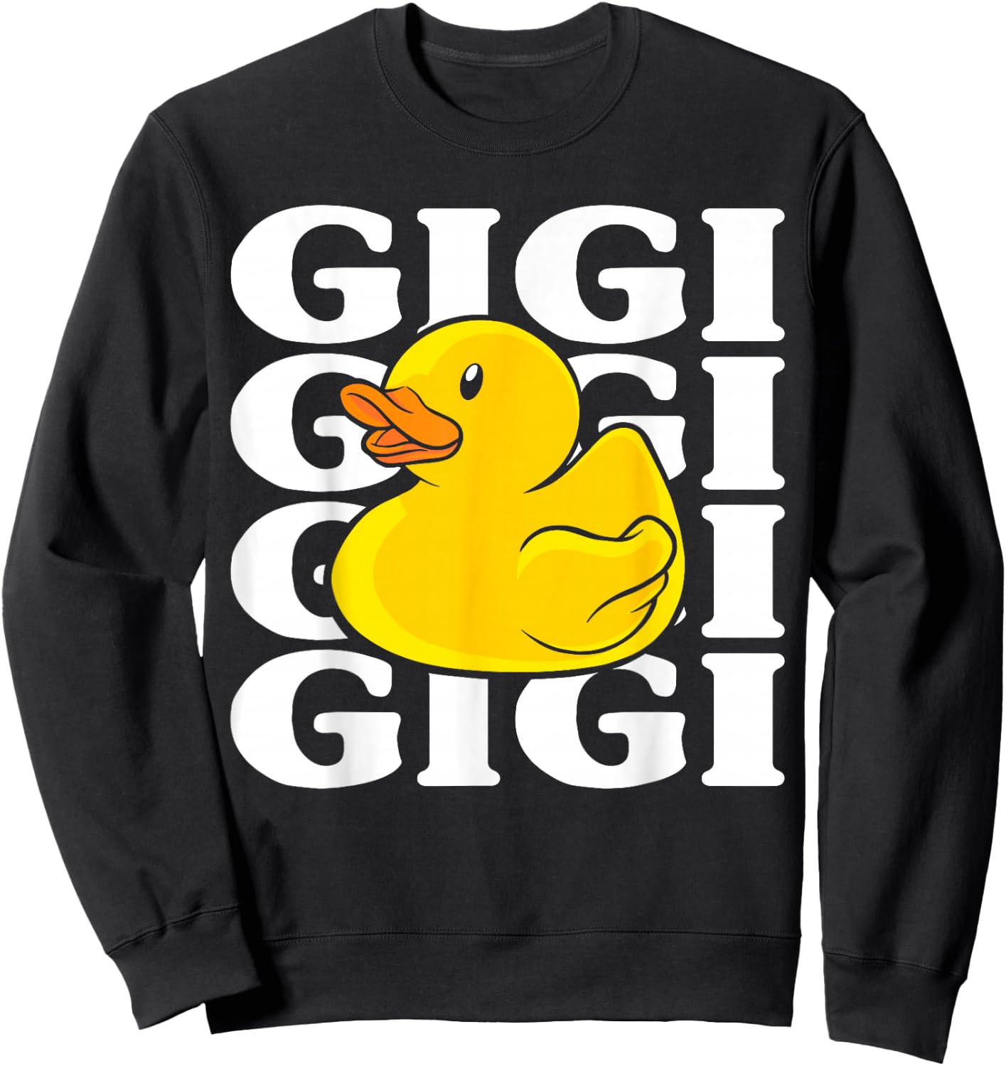 One Happy Dude Gigi 1st Birthday Rubber Duck Party Sweatshirt - Sweatshirt | Black