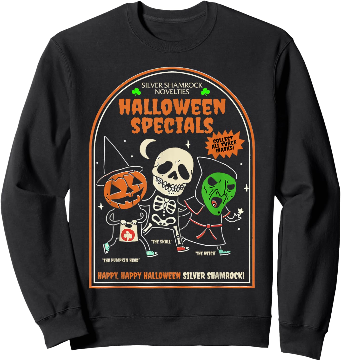 Silver Shamrock Novelties Halloween Specials Matching Family Sweatshirt - Sweatshirt | Black