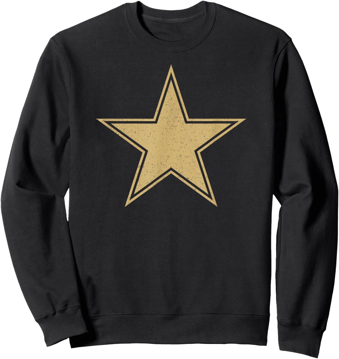 GOLD STAR ON A , Black, S Sweatshirt - Sweatshirt | Black