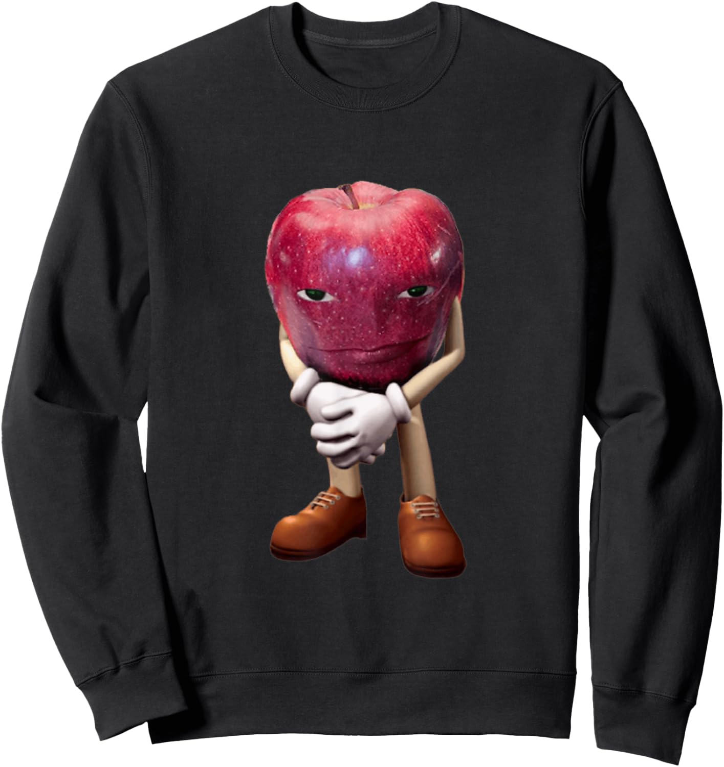 Rizz apple funny meme Sweatshirt - Sweatshirt | Black
