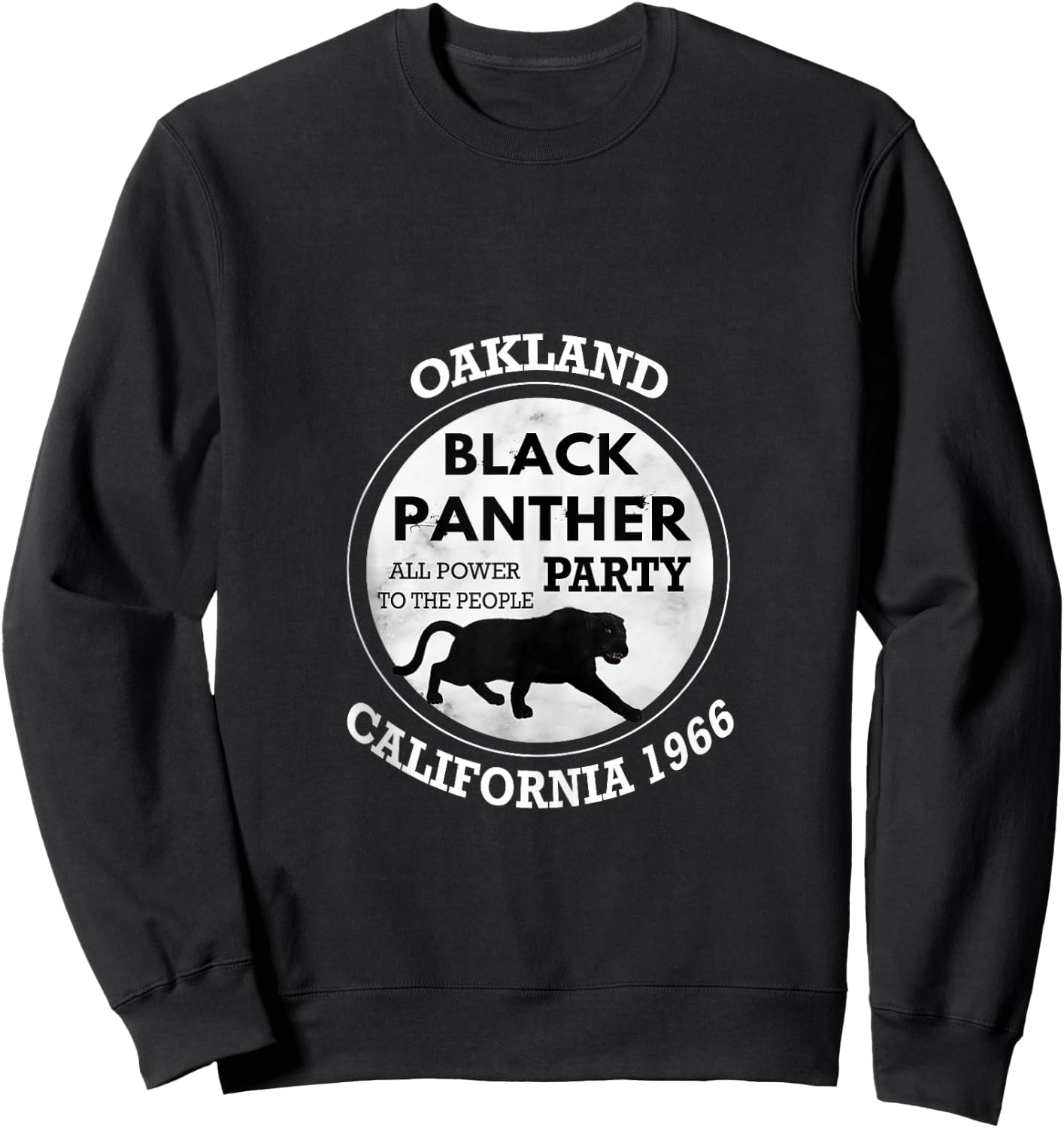 Oakland California 1966 Black Panther Party Sweatshirt - Sweatshirt | Black