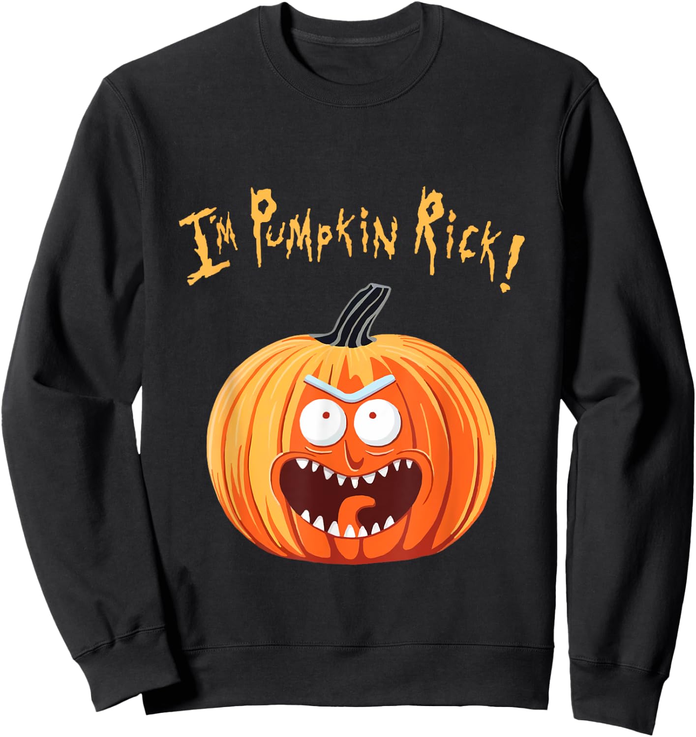 Existence Is Pain Halloween Pumpkin Fandom Funny Men Sweatshirt - Sweatshirt | Black