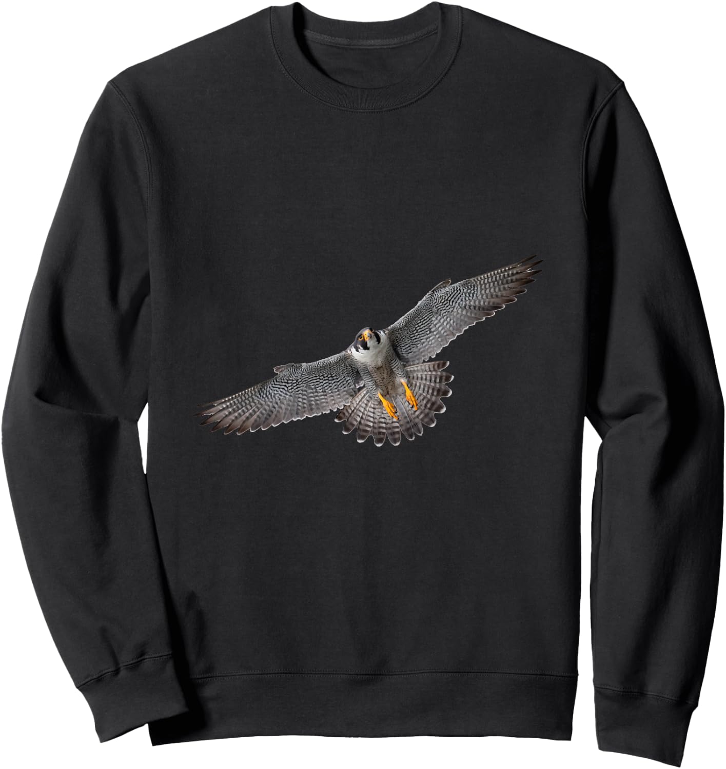 Faucon pèlerin en vol 1 Haut de Gamme Sweatshirt - Sweatshirt | Black