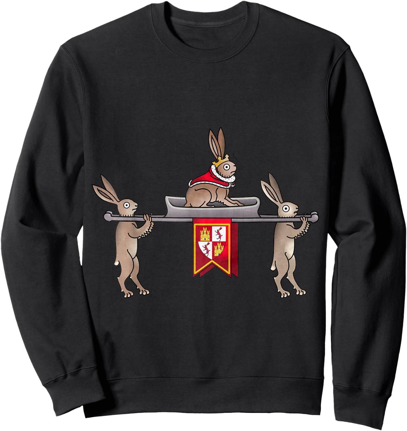 Medieval Marginalia - King Whiskers III - MargiKnights Sweatshirt - Sweatshirt | Black