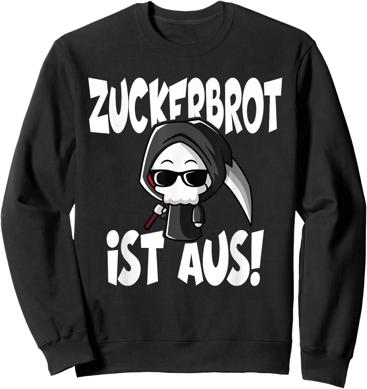 Zuckerbrot Ist Aus Geduldsfaden Women's with Funny Slogan, black, s Sweatshirt - Sweatshirt | Black
