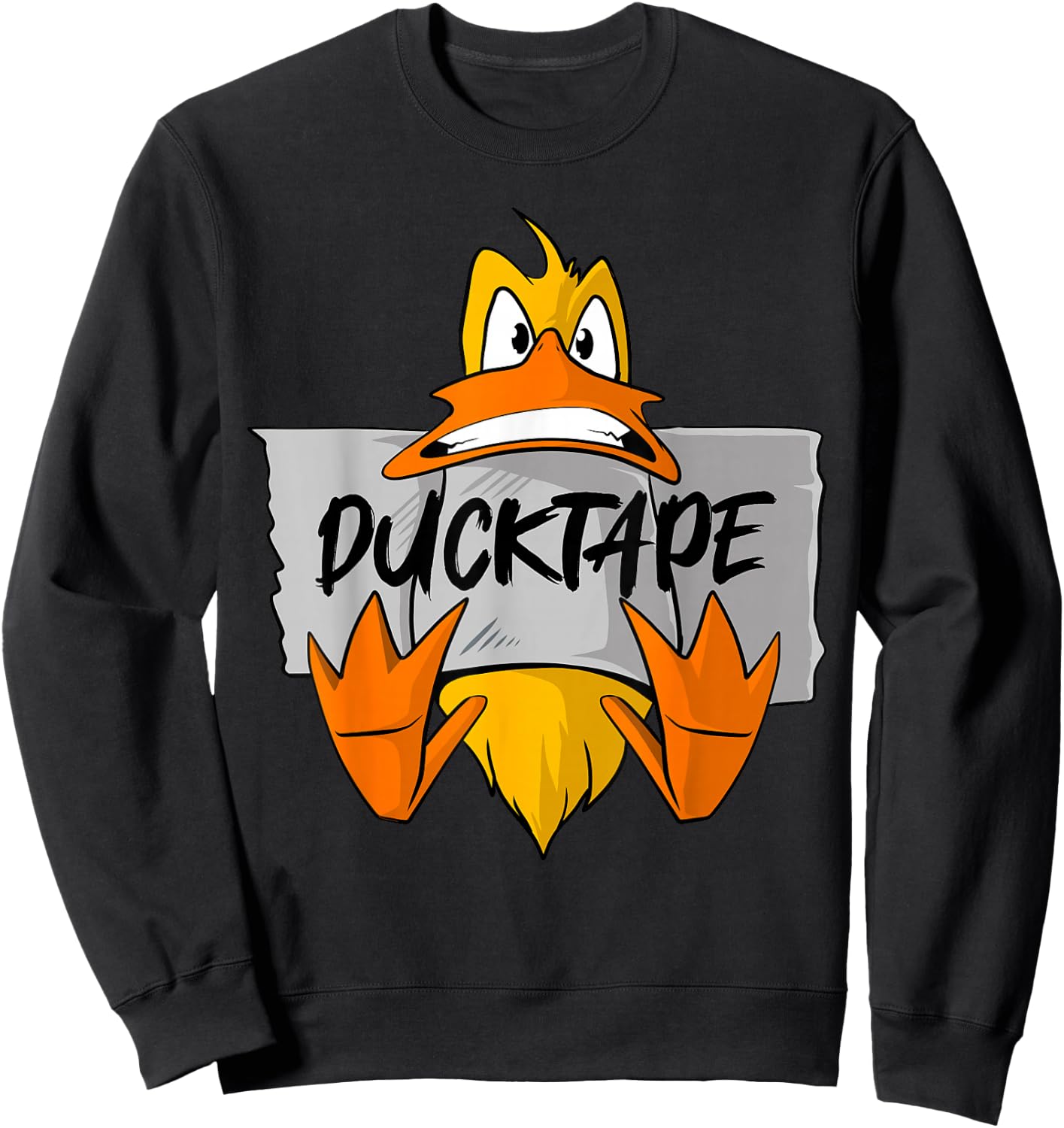 Funny Duck Tape Sweatshirt - Sweatshirt | Black
