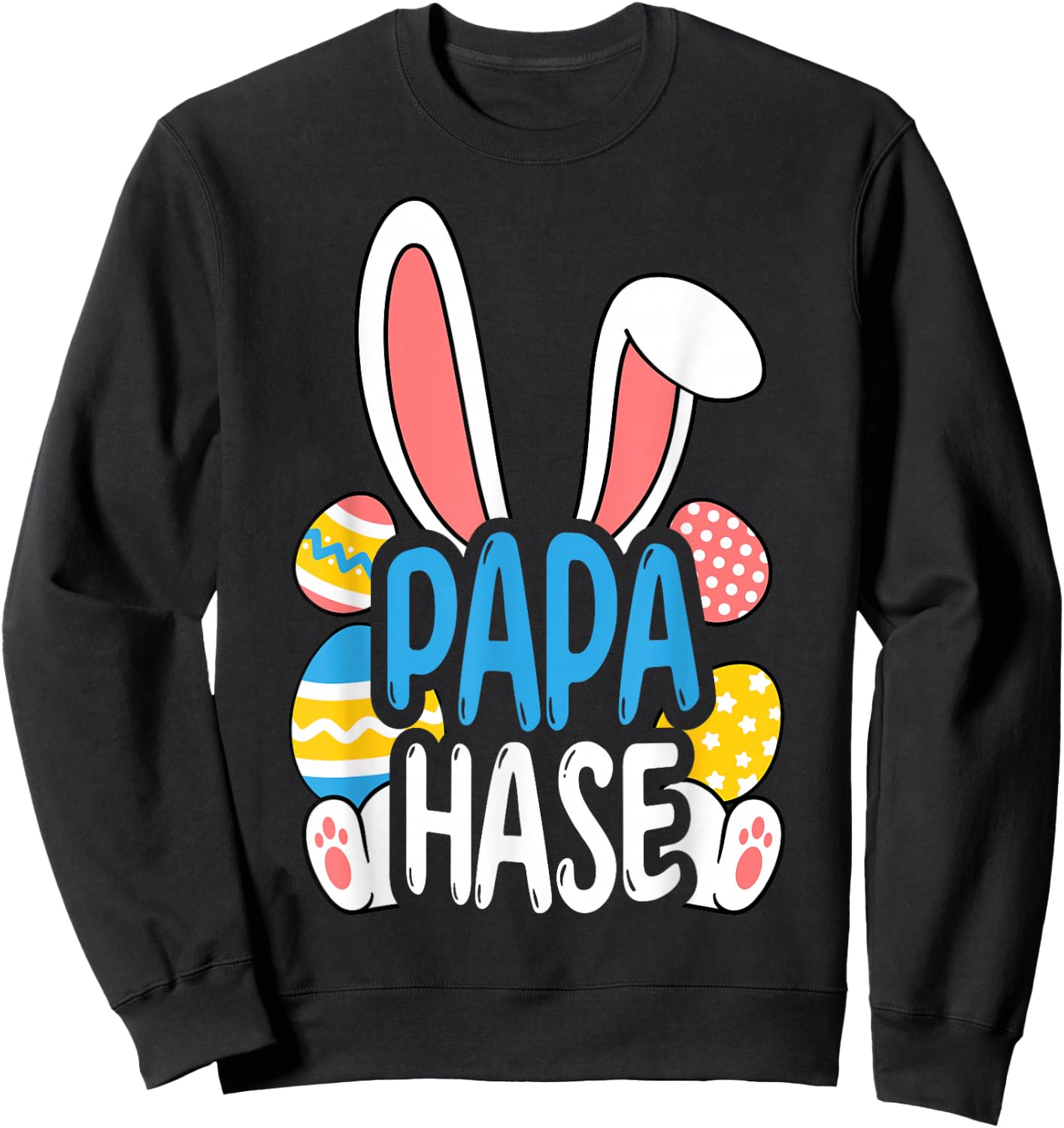 Oster Osterhase Spruch Hasen Kostüm Ostern Sweatshirt - Sweatshirt | Black