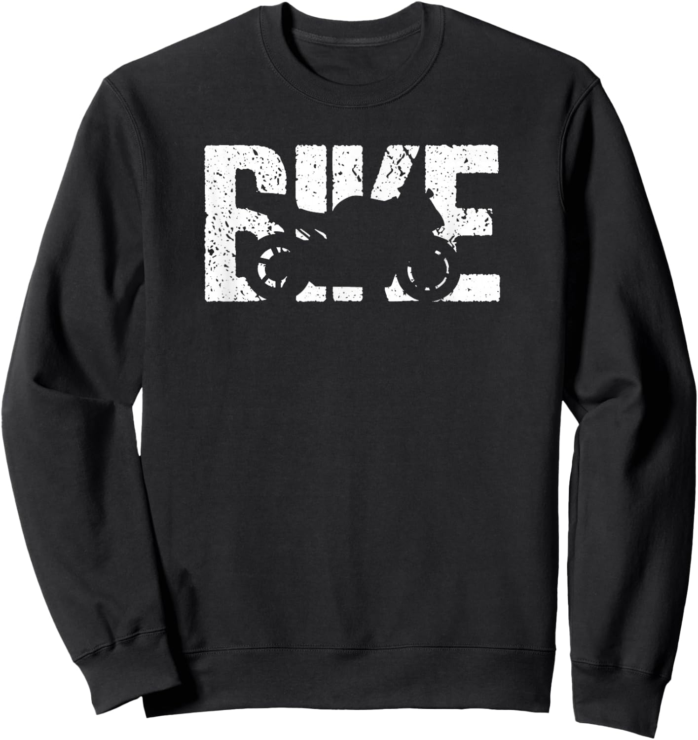 Für echte Biker Biker Motorrad Schwarz S Short Sleeve Loose Fit Solid Color Sweatshirt - Sweatshirt | Black