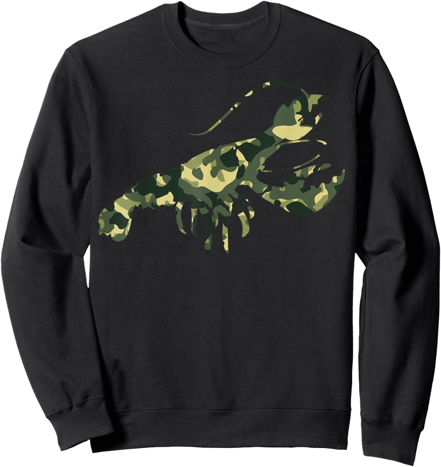 Crawfish Lover Men Women Gifts - Funny Camouflage Crawfish Sweatshirt - Sweatshirt | Black