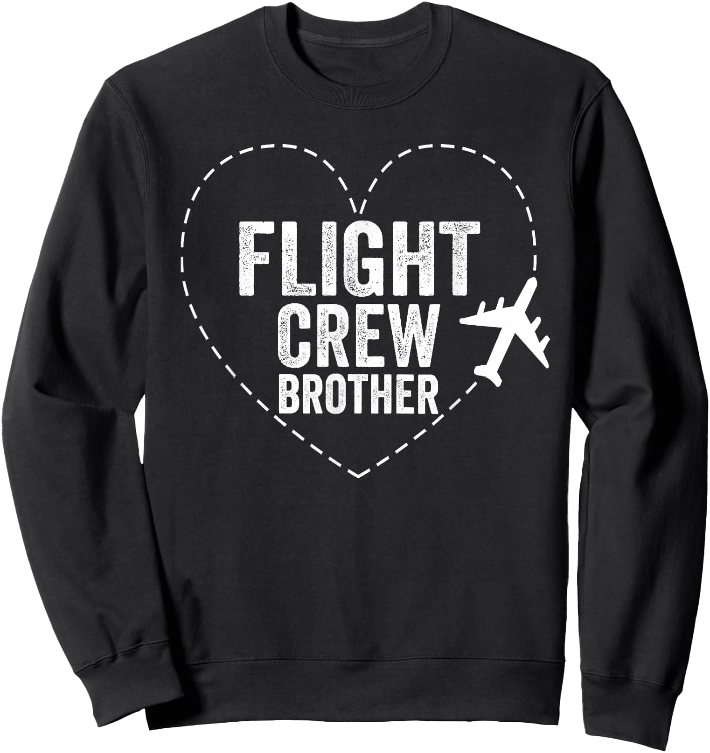 Flight Crew Brother Airplane Family Vacation Airplane Mode Sweatshirt - Sweatshirt | Black