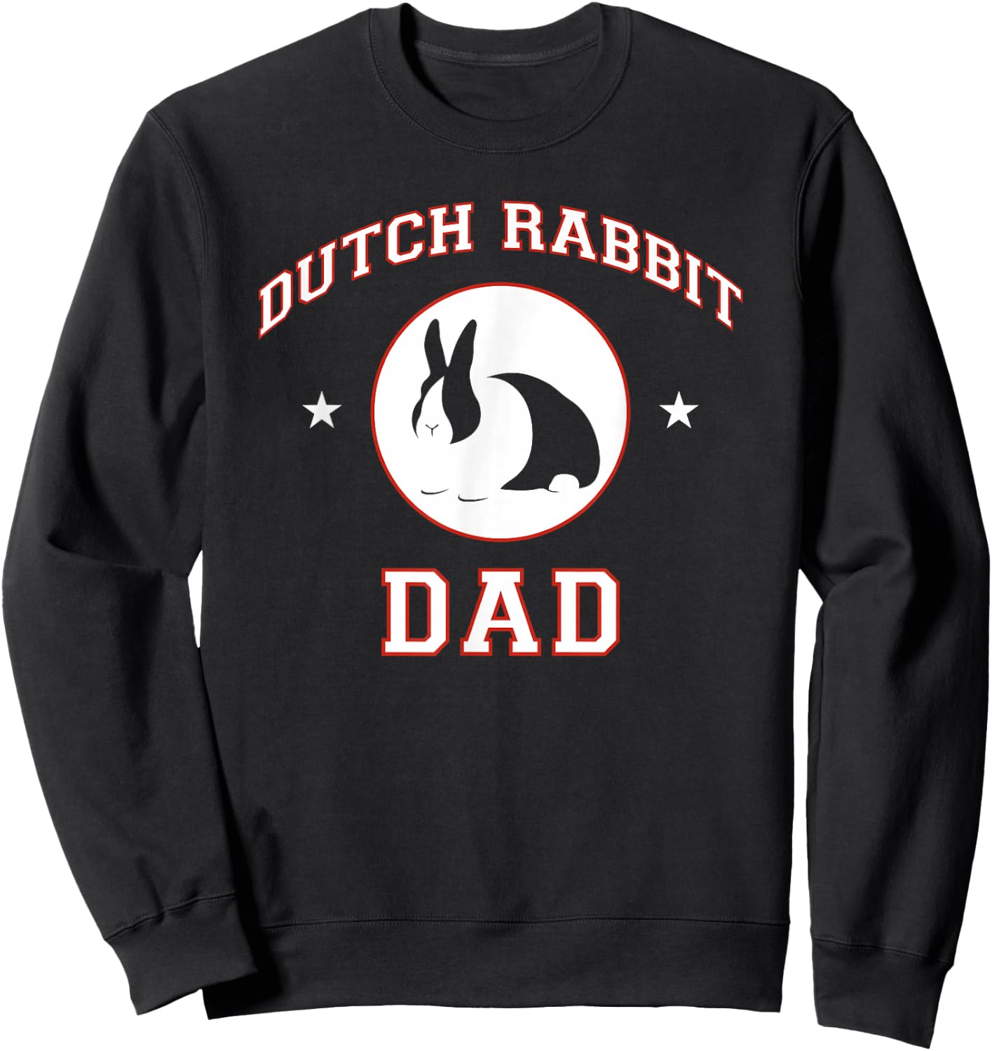 Dutch Rabbit Dad Sweatshirt - Sweatshirt | Black