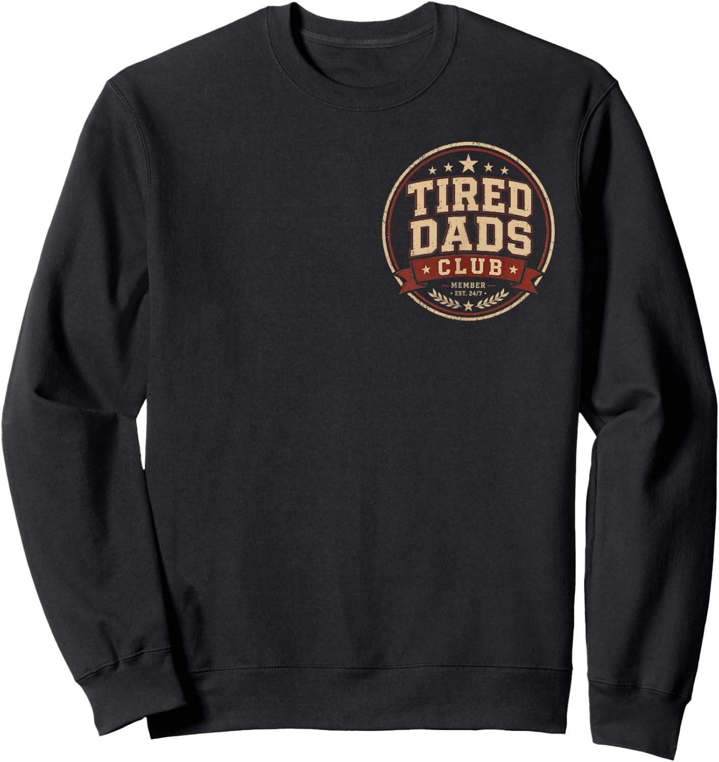 Tired Dads Club Playmat Car Race Track Dad Father's Day Sweatshirt - Sweatshirt | Black