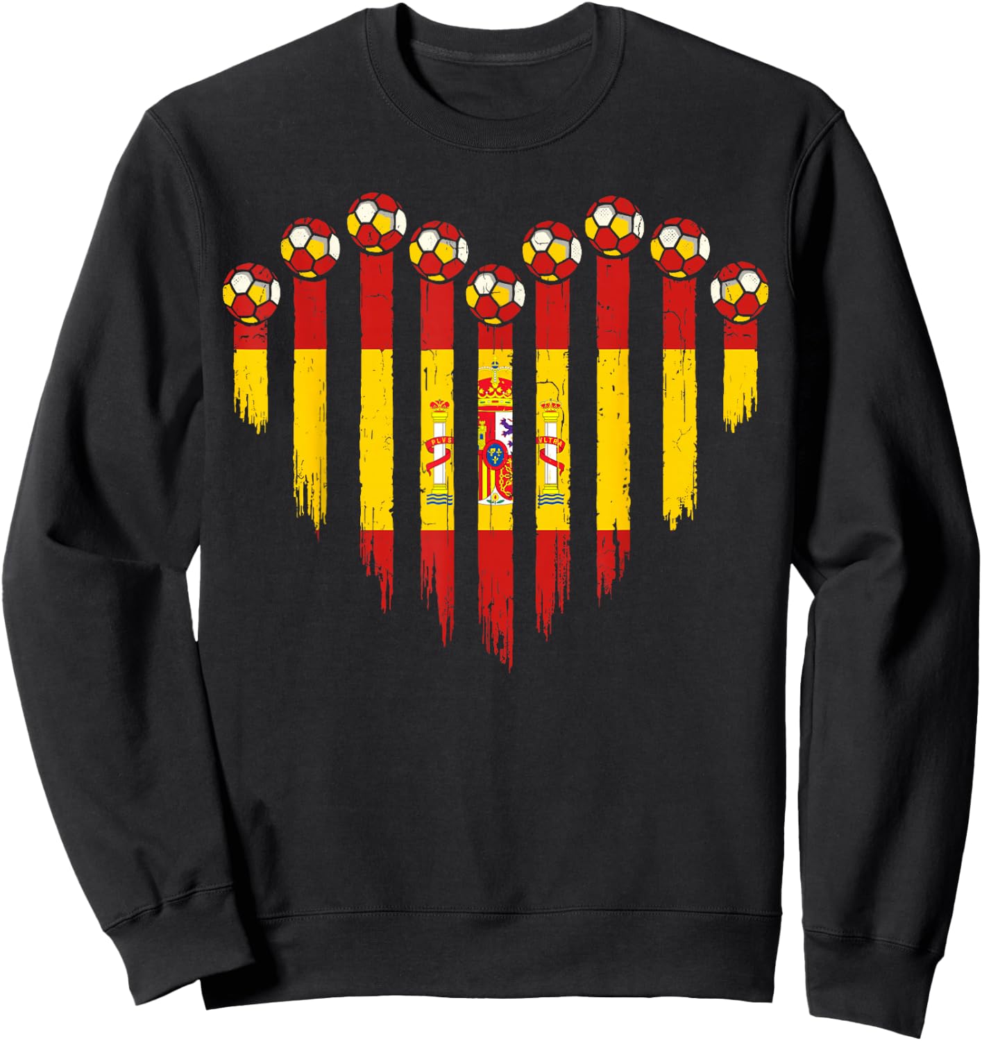 Spanische Flagge Neuheit Spanien Sweatshirt - Sweatshirt | Black