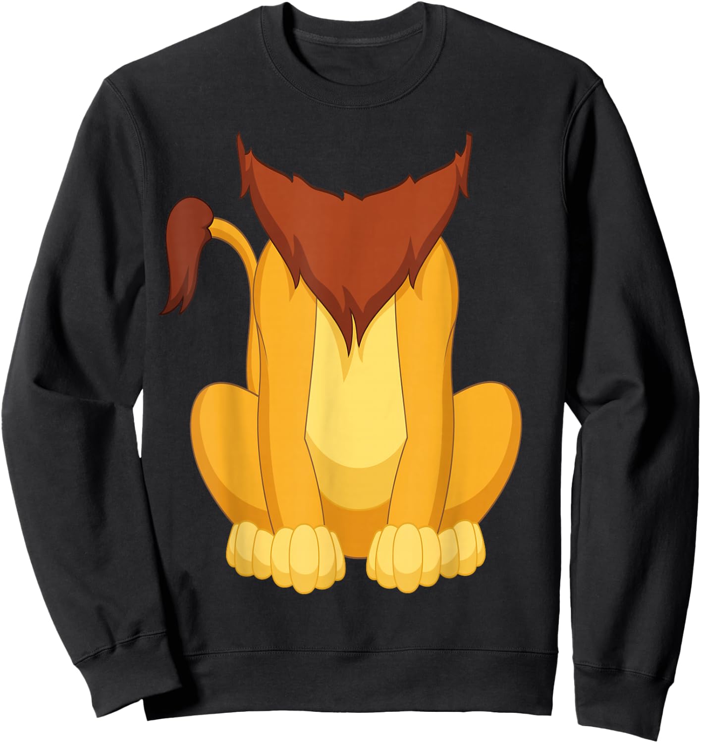 Lion Shirt Adult Men Women Children Lion Costume Sweatshirt - Sweatshirt | Black