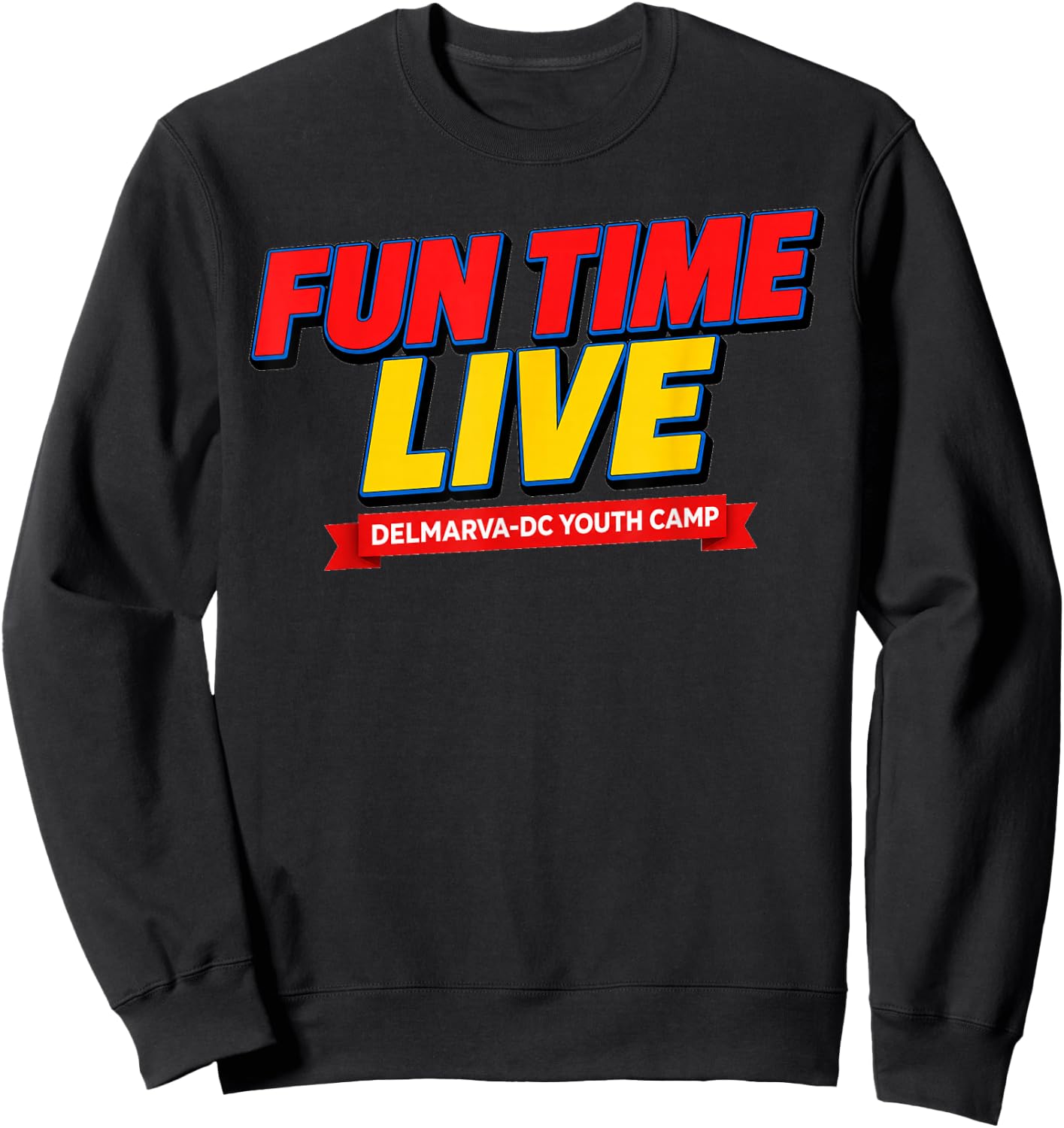 Fun TIME DELMARVA-DC Design Sweatshirt - Sweatshirt | Black