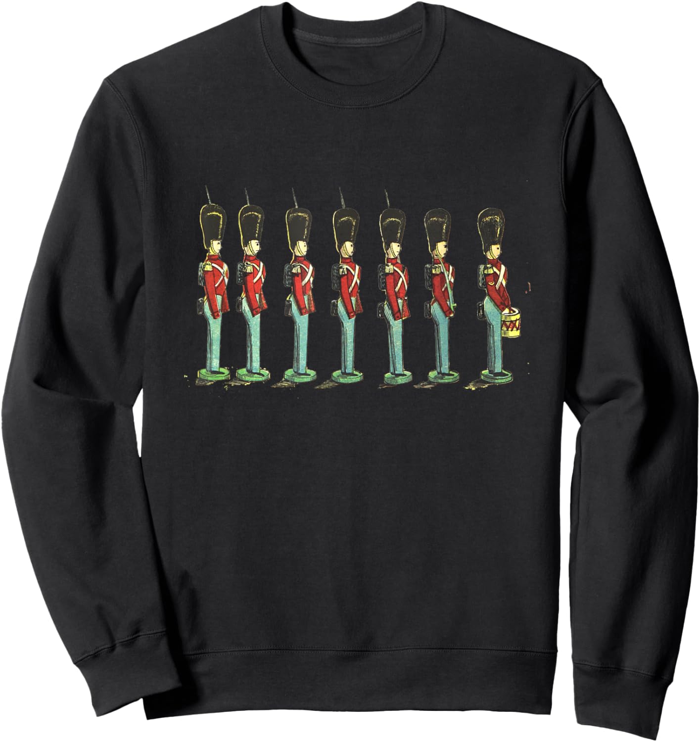 Toy Tin Soldiers Nutcracker Marching Vintage Sweatshirt - Sweatshirt | Black