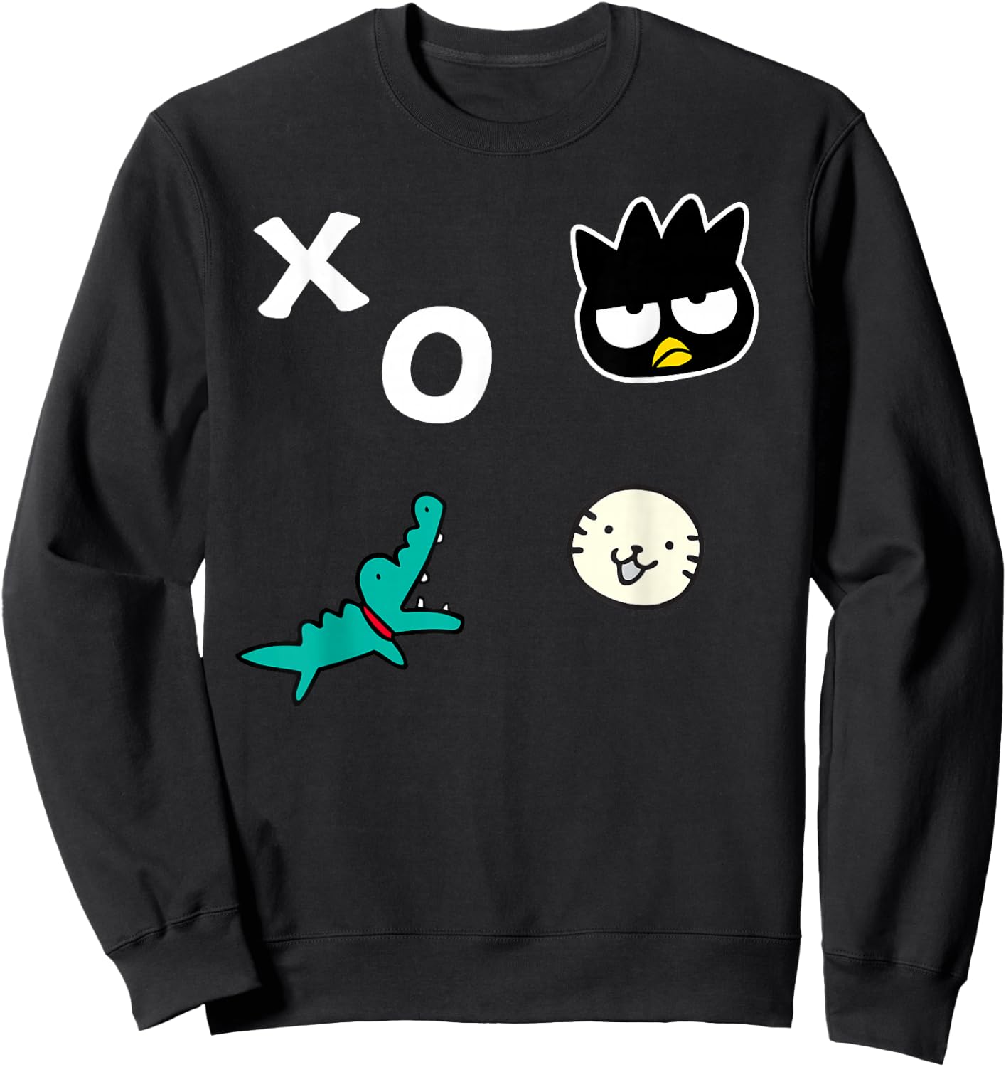 Badtz - Maru XO Patches Sweatshirt - Sweatshirt | Black