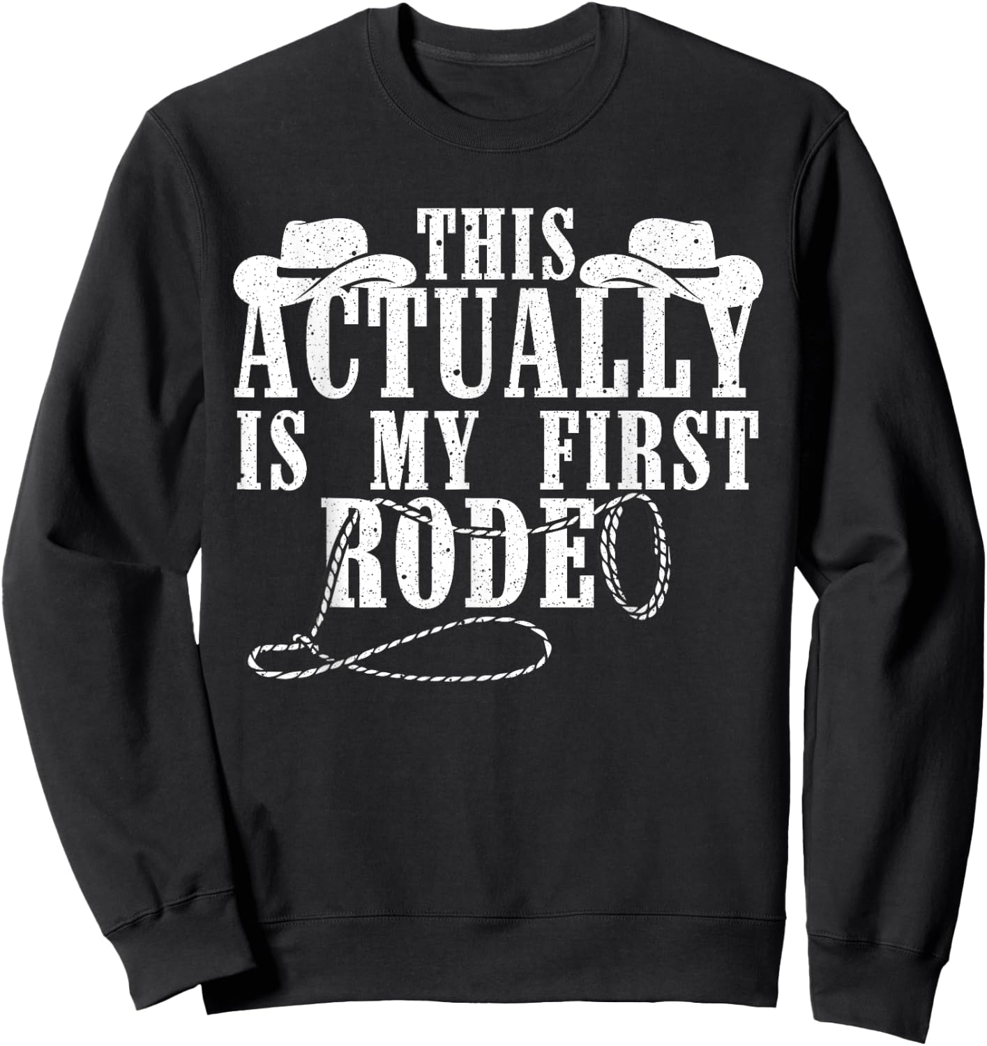 Funny Cowboy Women Rodeo Western Horseback Racing Sweatshirt - Sweatshirt | Black
