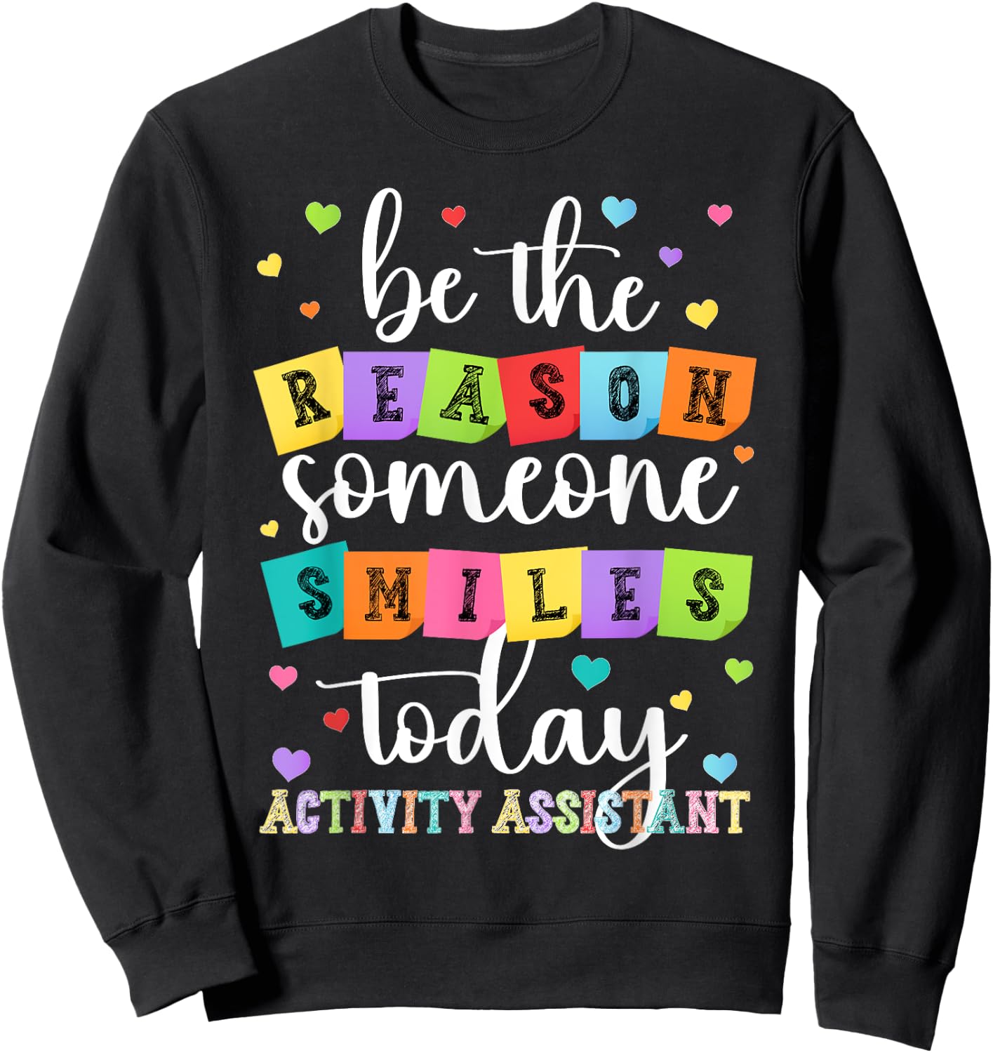 Activity Assistant Appreciation Week Black Men's Adult Classic Fit Short Sleeve Sweatshirt - Sweatshirt | Black