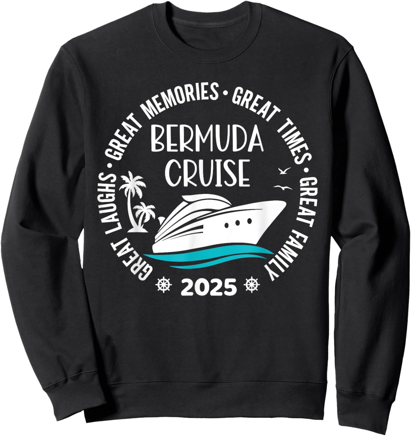 Bermuda Cruise 2025 Vacation Trip Matching Family Group Sweatshirt - Sweatshirt | Black