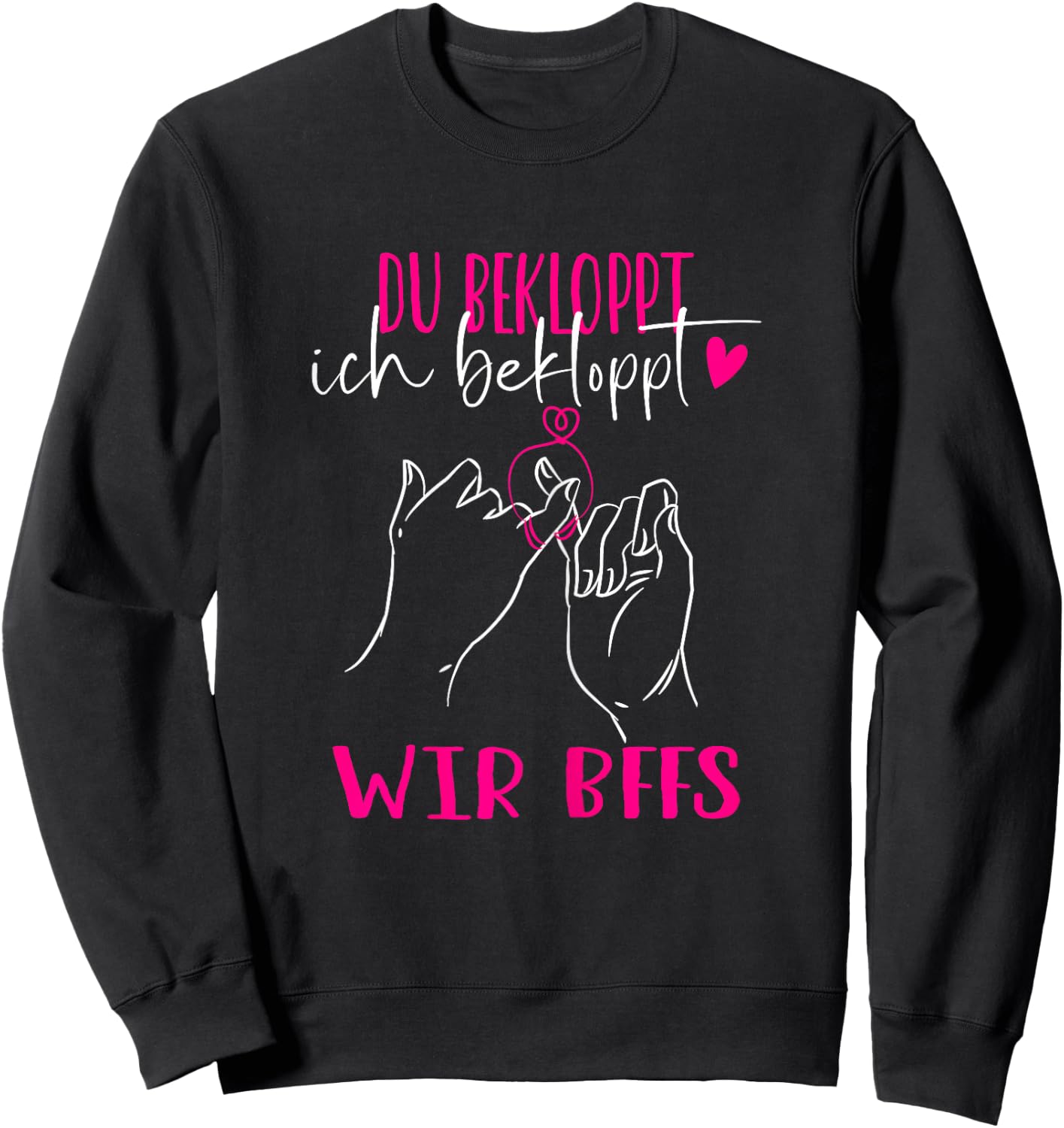Best Friend for Two Girlfriends Best Friends BFF , black, s Sweatshirt - Sweatshirt | Black