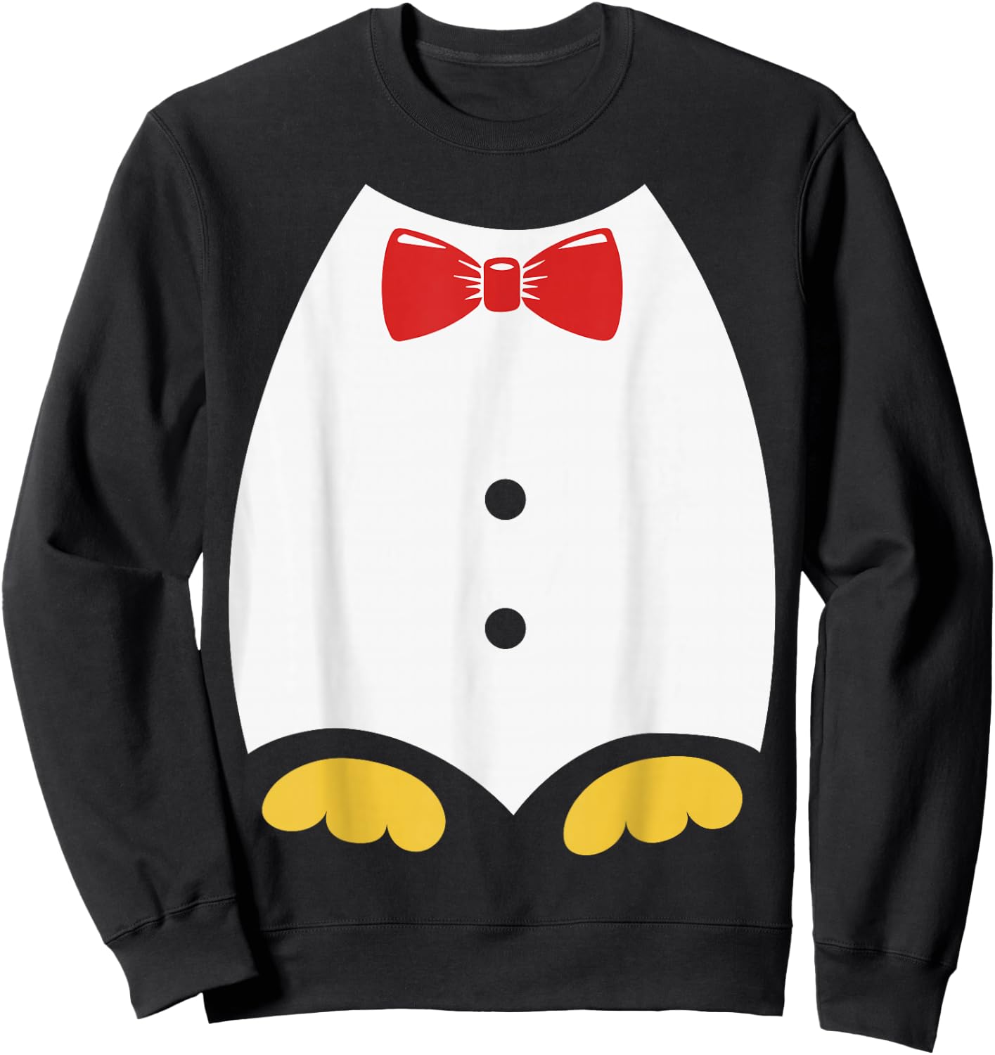 Penguin Costume For Kids Tuxedo Halloween Costume Sweatshirt - Sweatshirt | Black