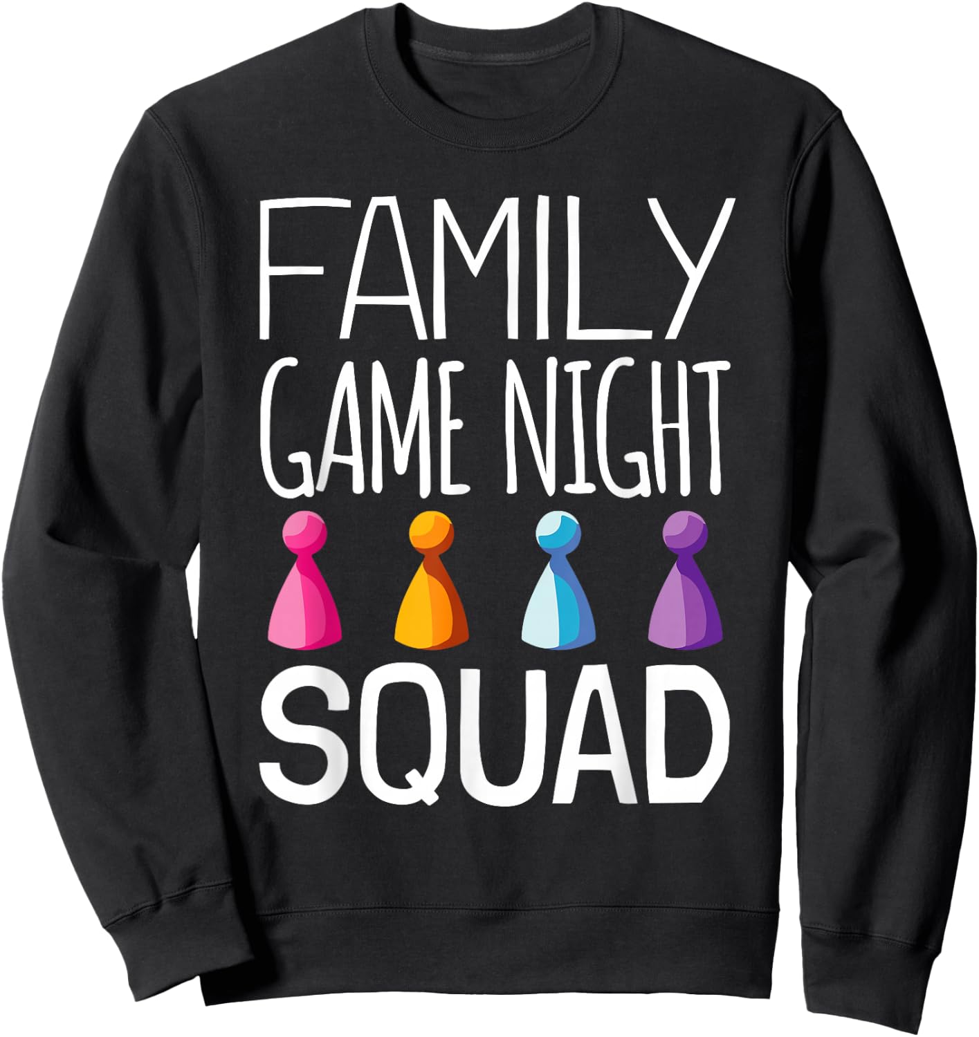 Family Game Night Sweatshirt - Sweatshirt | Black