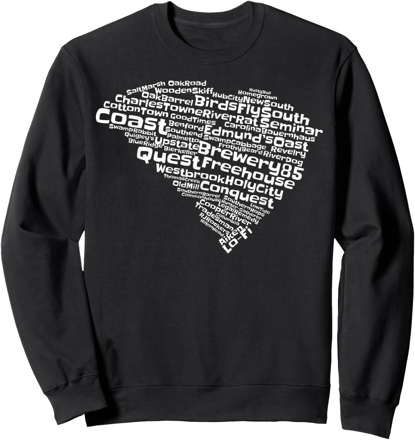 Drink Local South Carolina Breweries Sweatshirt - Sweatshirt | Black