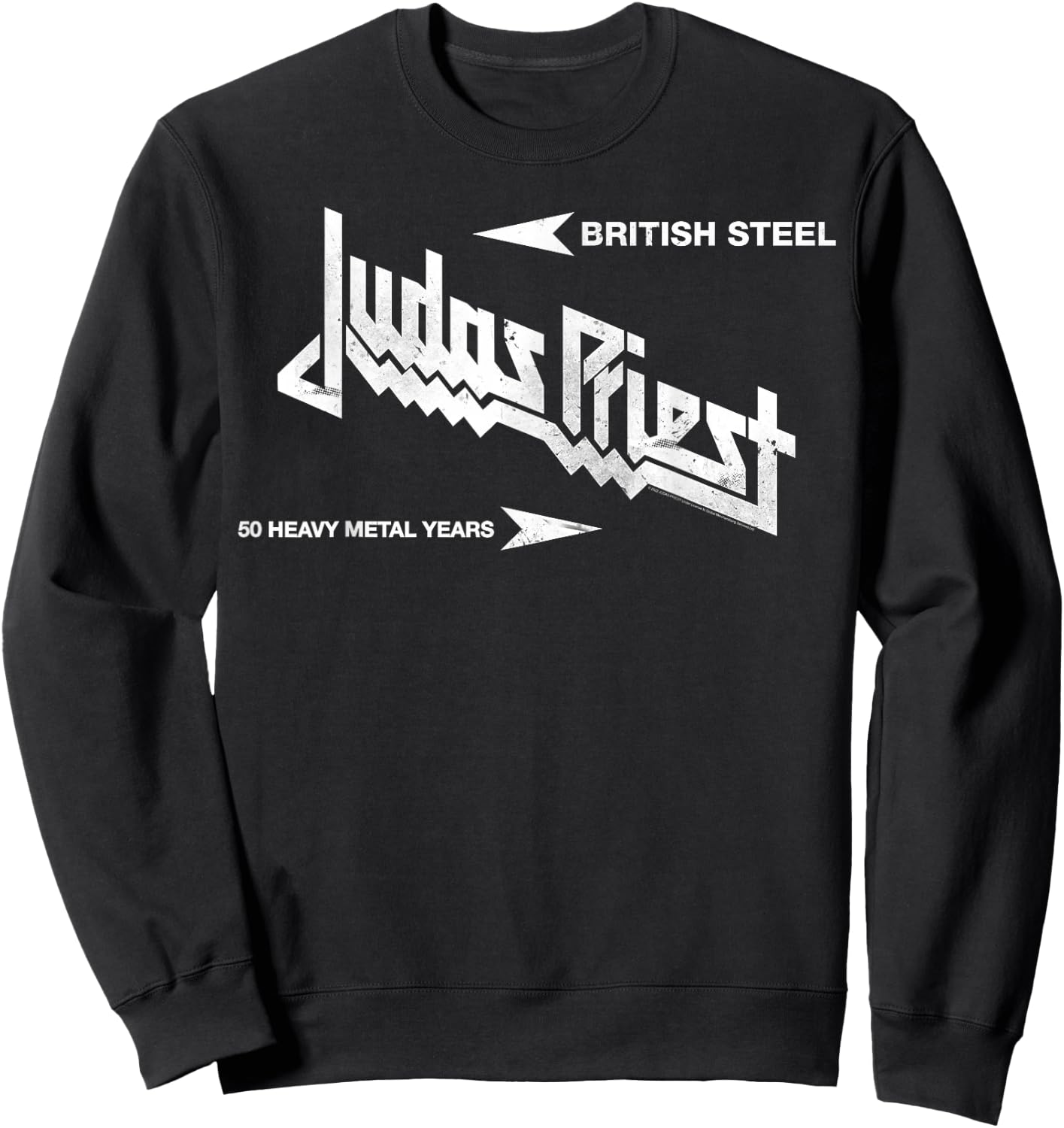 Judas Priest British Steel Olive , Green, s Sweatshirt - Sweatshirt | Black