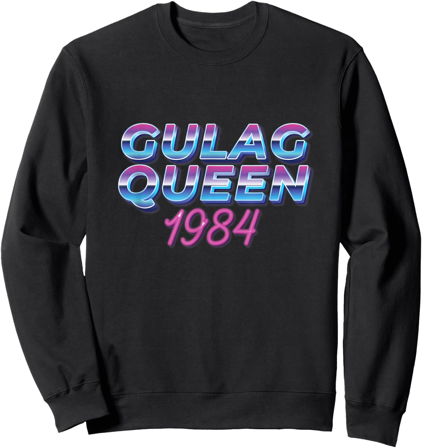 Gulag Queen Verdansk 1984 CoD Gaming Gulag Warzone Verdansk Sweatshirt - Sweatshirt | Black