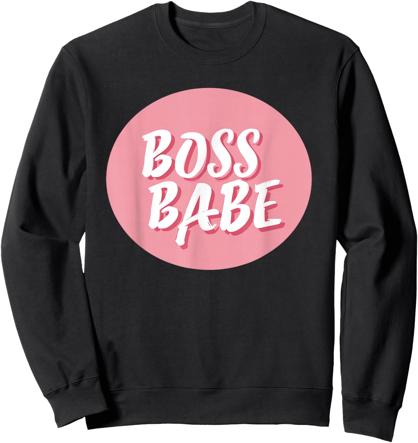 Pink and cute independent Boss Babe Costume Sweatshirt - Sweatshirt | Black