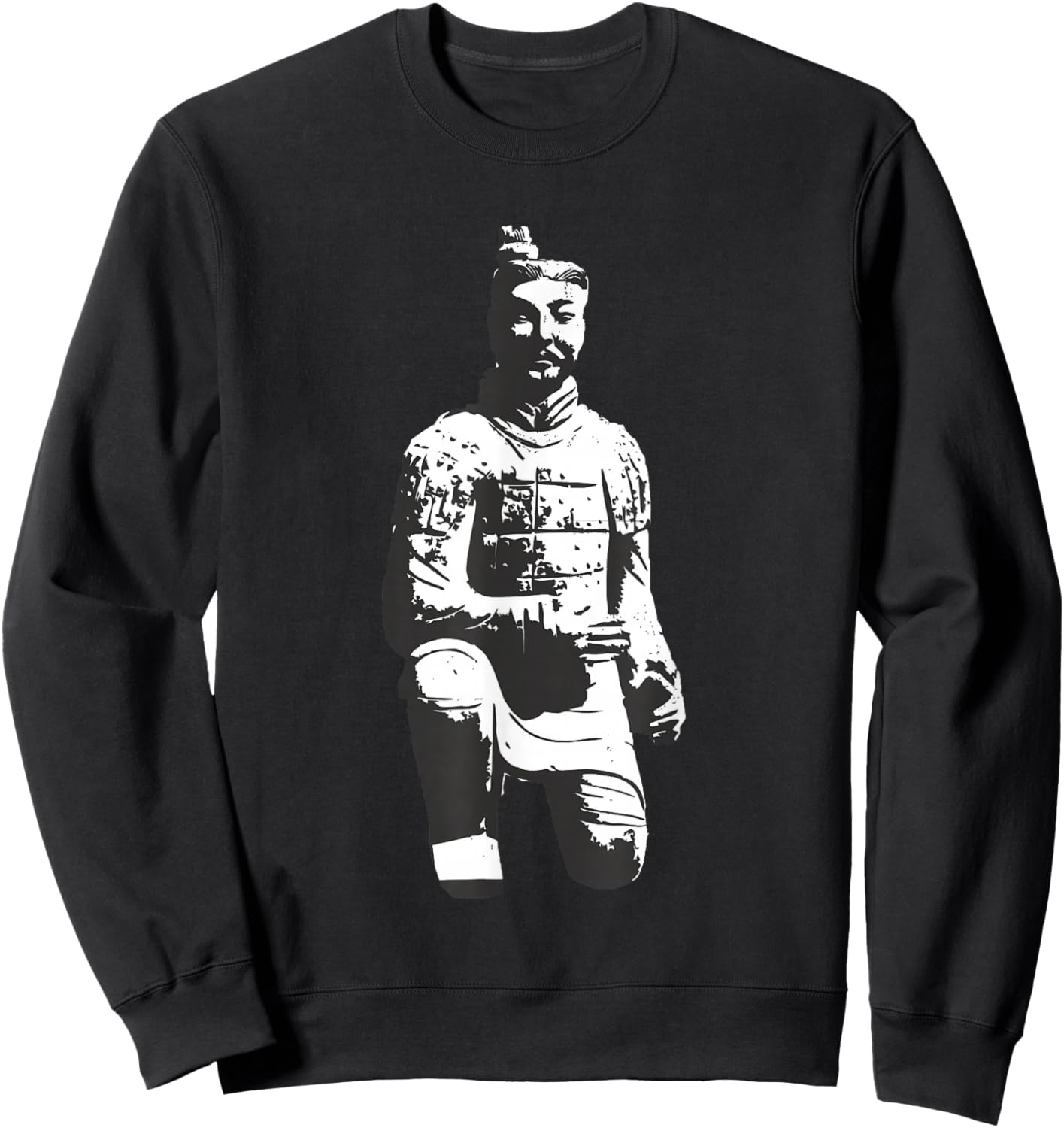 Chinese Emperor Terracotta Army Terracotta Warrior Sweatshirt - Sweatshirt | Black