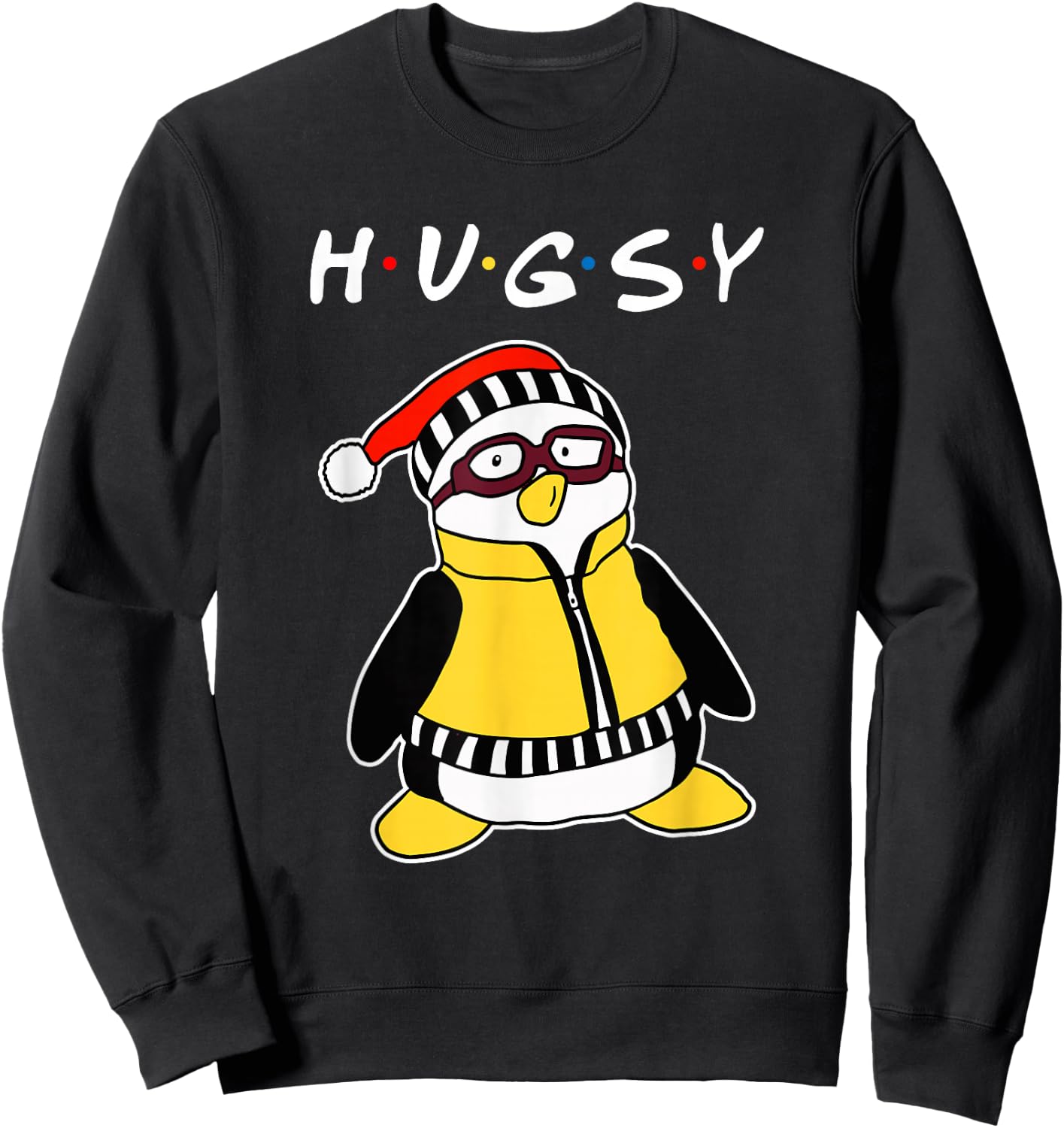 Hugsy the penguin Sweatshirt - Sweatshirt | Black