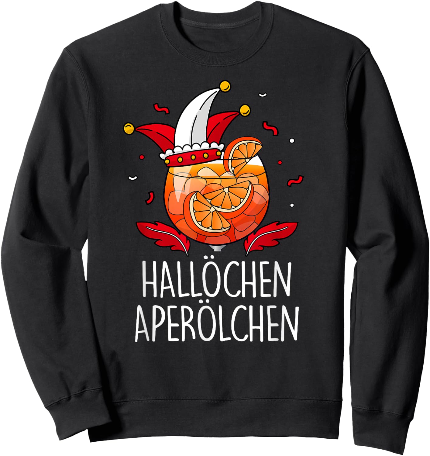 HALLÖCHEN APERÖLCHEN X Köln Carnival Fancy Dress Spray Costume , black Sweatshirt - Sweatshirt | Black