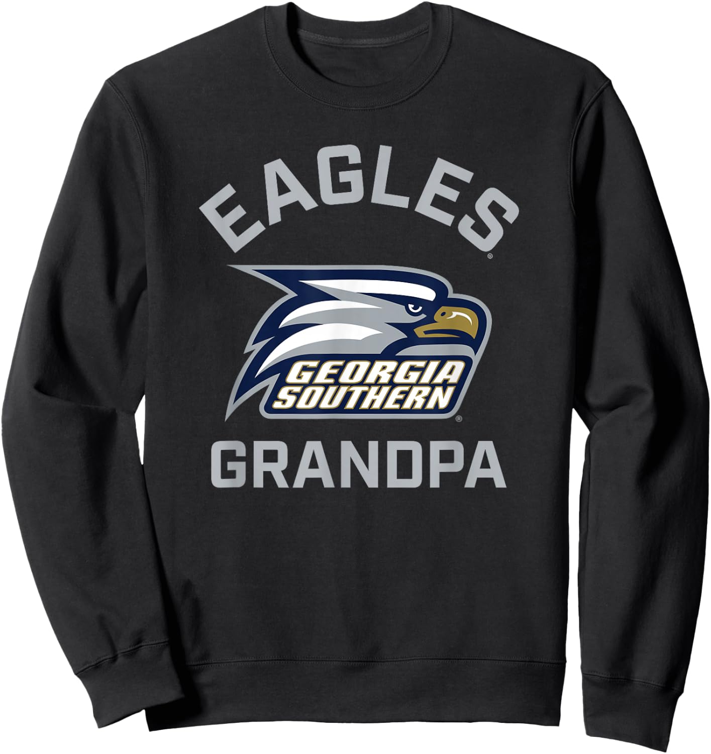 Georgia Southern University Eagles Arched Grandpa Sweatshirt - Sweatshirt | Black