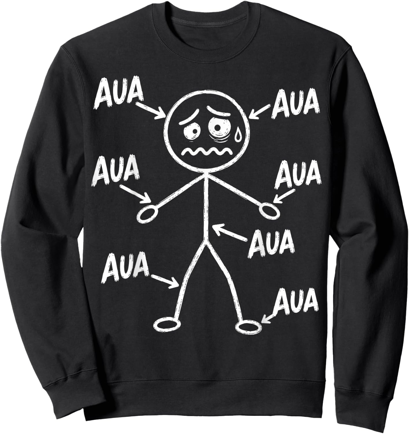 Aua Au Dem Alter entsprechen guter Zustand Lustig Geburtstag Sweatshirt - Sweatshirt | Black