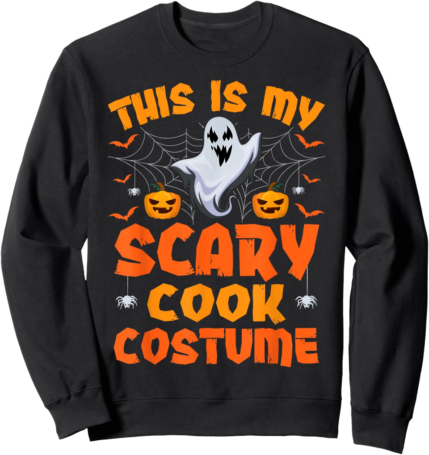 This Is My Scary Cook Costume Halloween Sweatshirt - Sweatshirt | Black