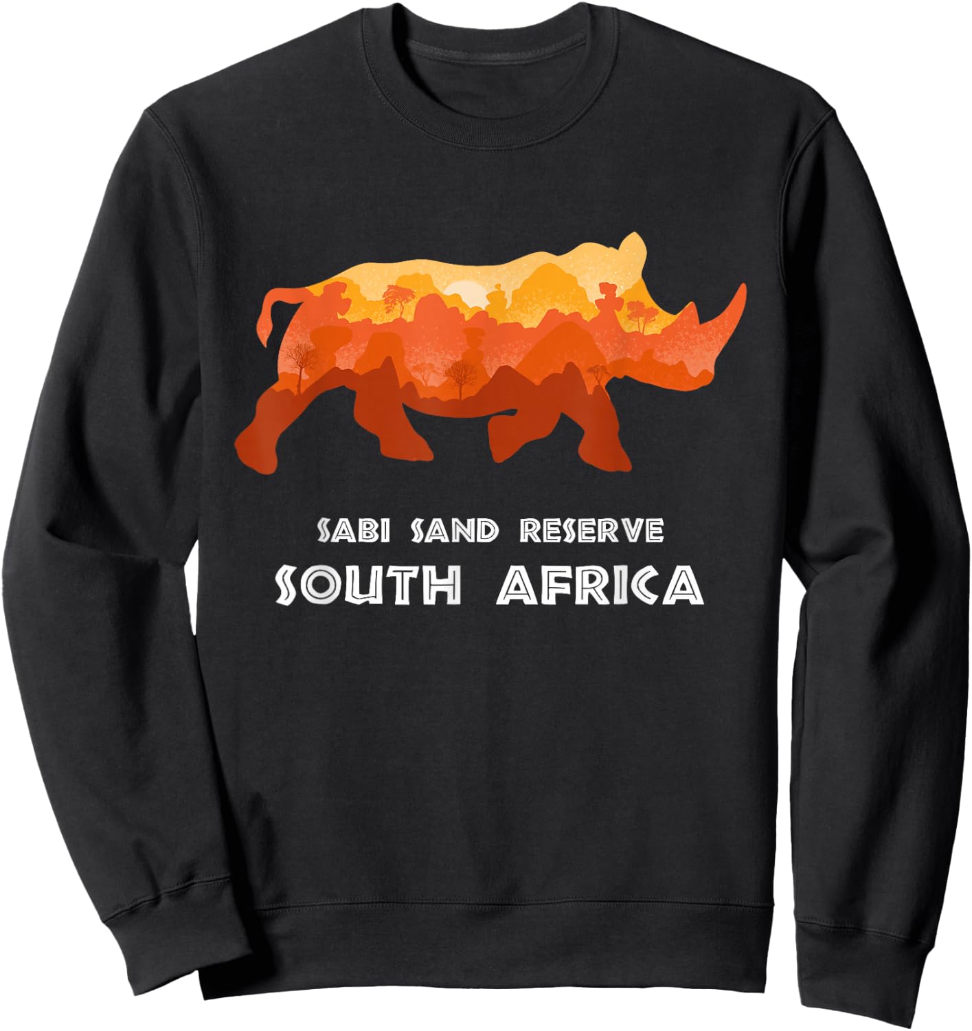 Sabi Sand Reserve, South Africa Safari National Park Game Sweatshirt - Sweatshirt | Black