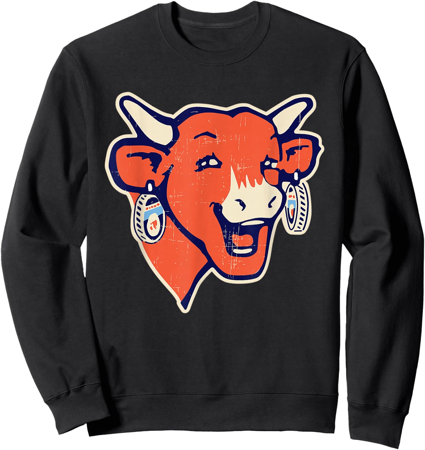 The Laughing Cow Modern Logo Sweatshirt - Sweatshirt | Black