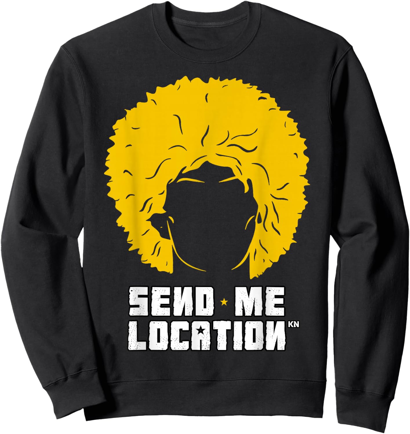 Send Me Location Papakha Hat Sweatshirt - Sweatshirt | Black