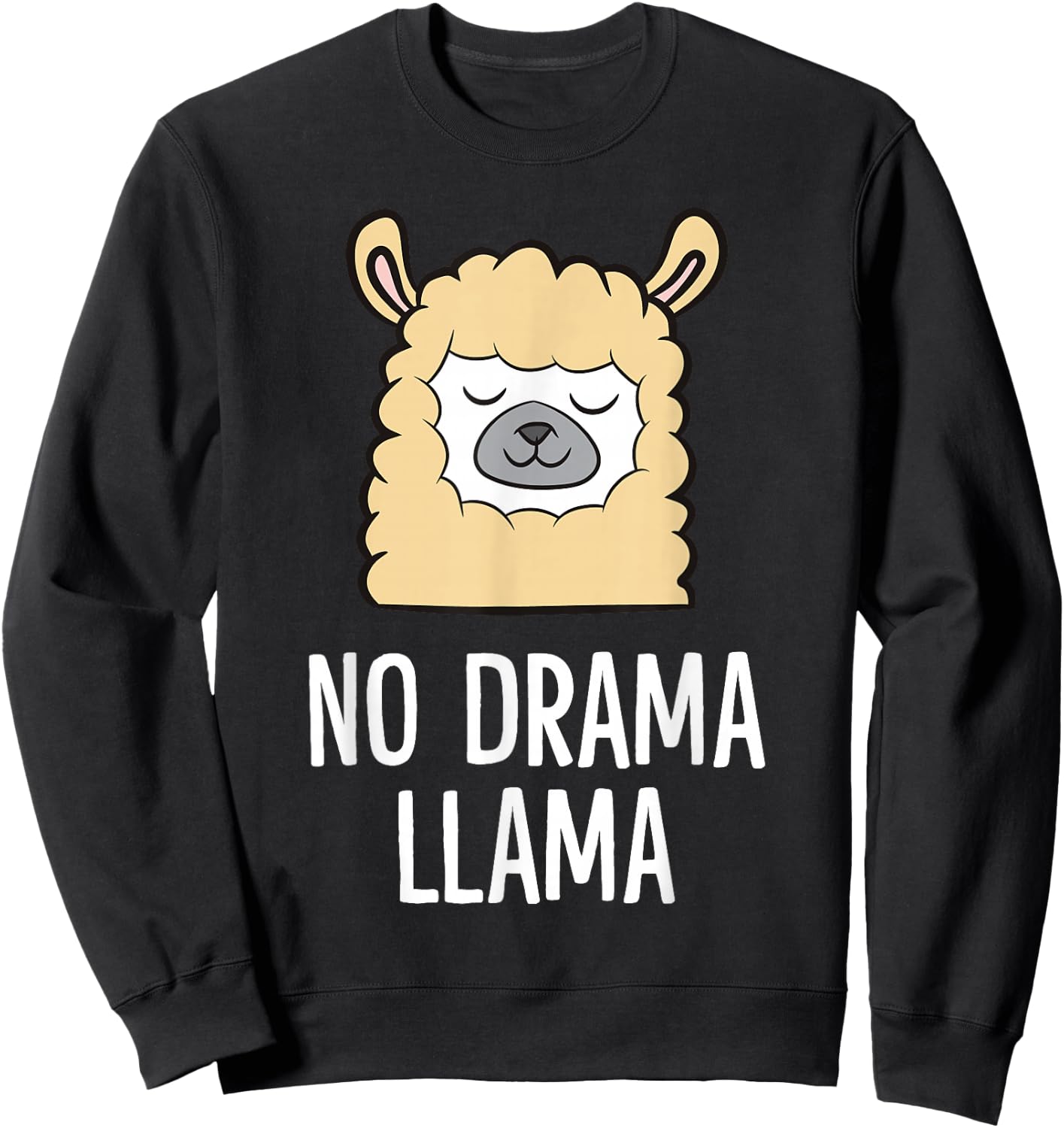 No Drama Llama Sweatshirt - Sweatshirt | Black